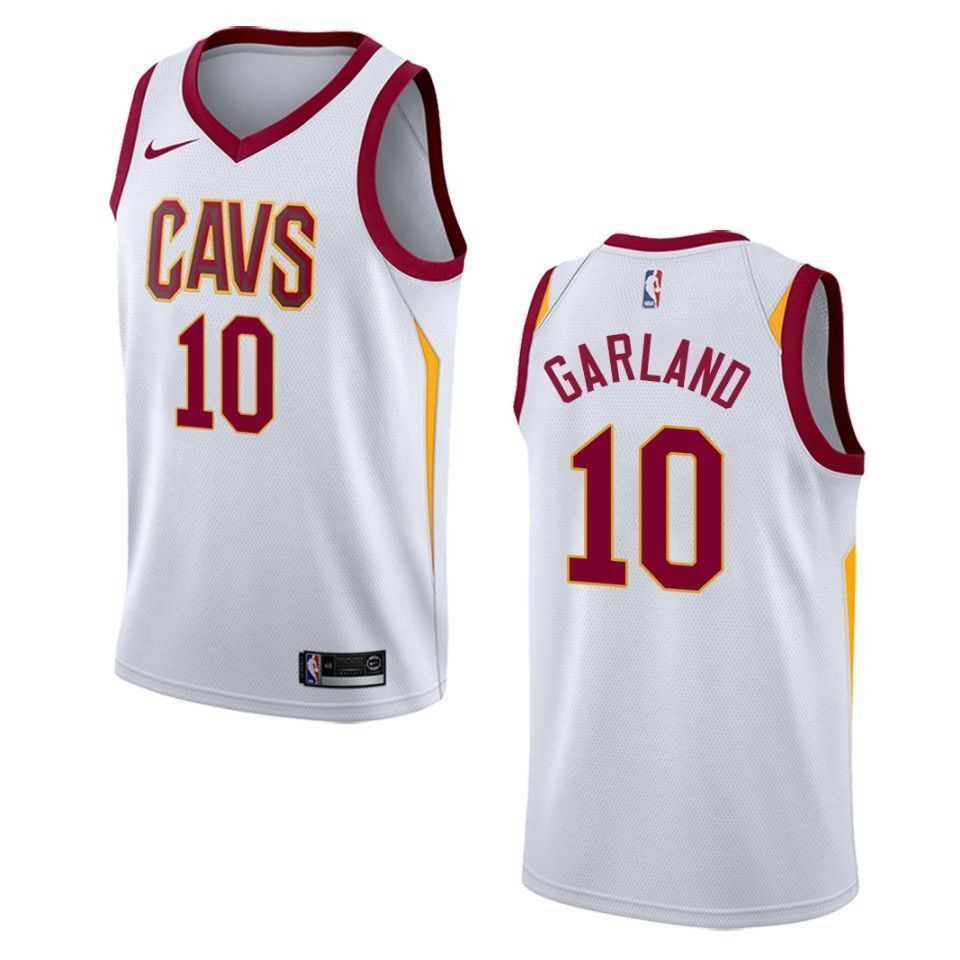 Cleveland Cavaliers 10 Darius Garland Association Swingman White NBA Jersey Men's