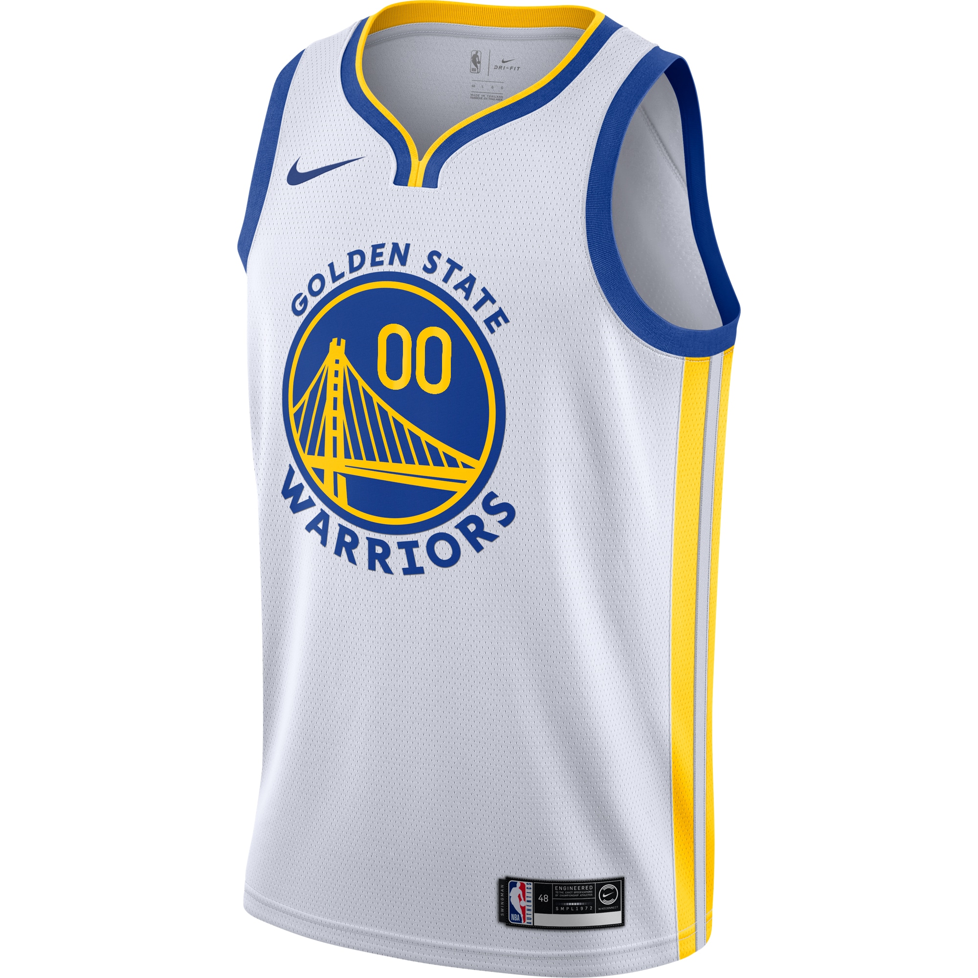 Golden State Warriors Association Edition Swingman White Jonathan Kuming NBA Jersey Youth