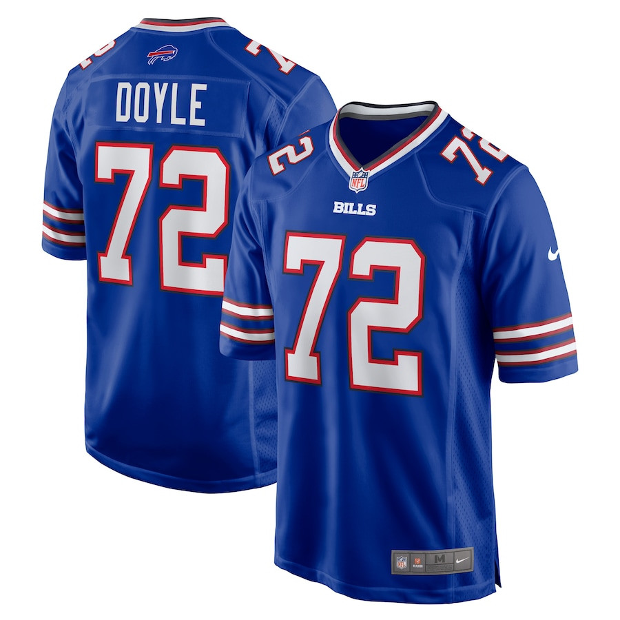 Tommy Doyle 72 Buffalo Bills Game Royal NFL Jersey Men's