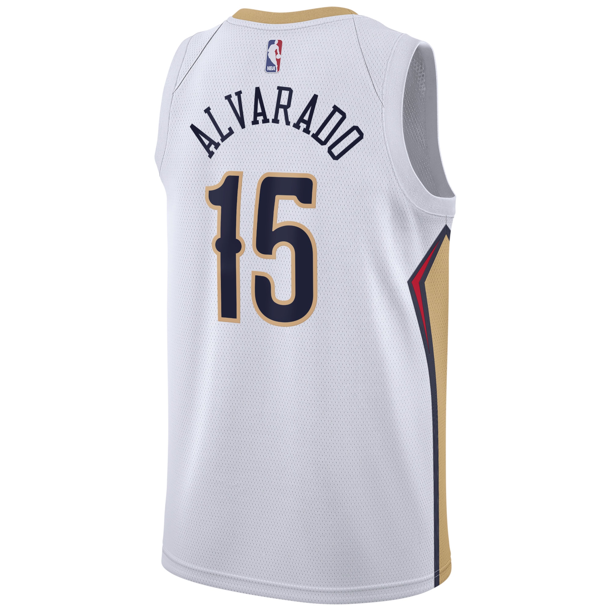 New Orleans Pelicans Association Edition Swingman White Jose Alvarad Unisex NBA Jersey Unisex