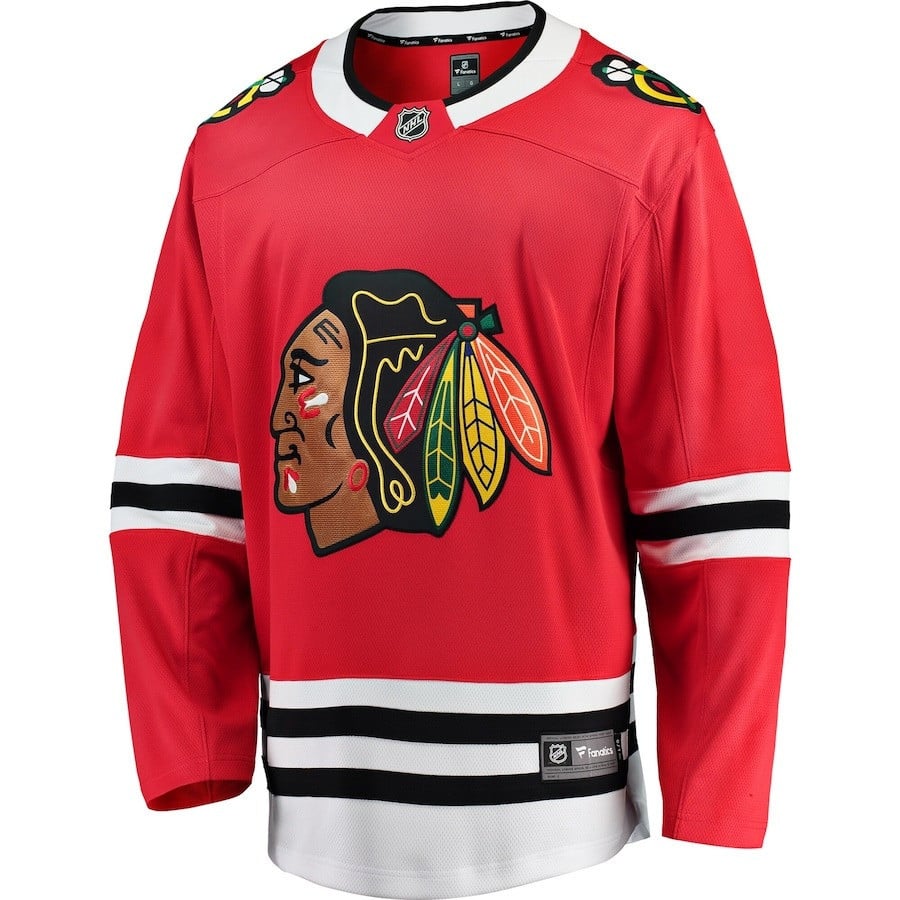 Oliver Moore #41 Chicago Blackhawks 2023 Draft Home Red NHL Jersey Men's