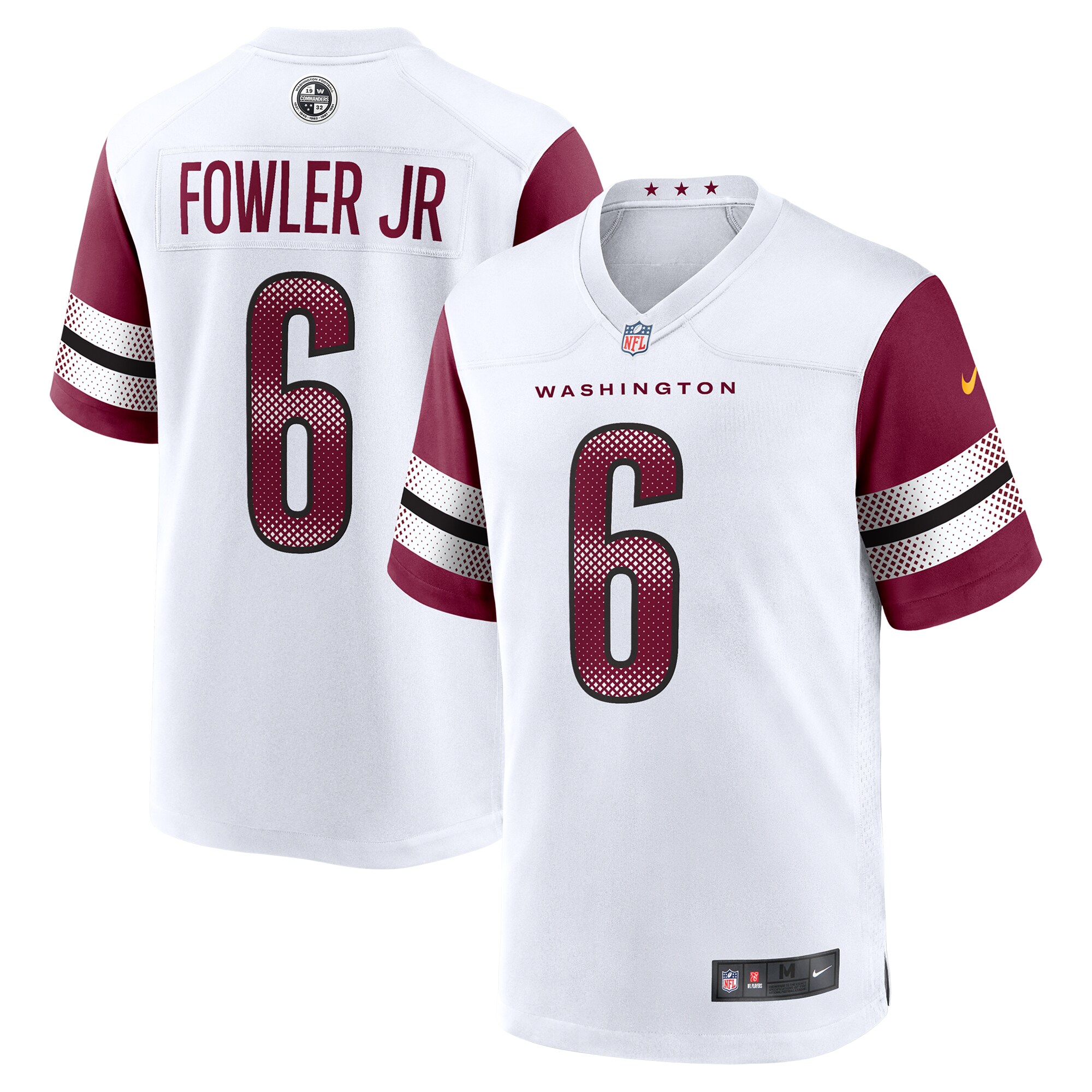 Washington Commanders Dante Fowler Jr. White Game NFL Jersey Men's