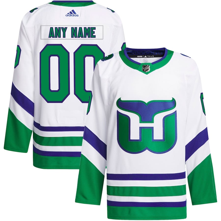 Carolina Hurricanes Primegreen Custom White NHL Jersey Men's