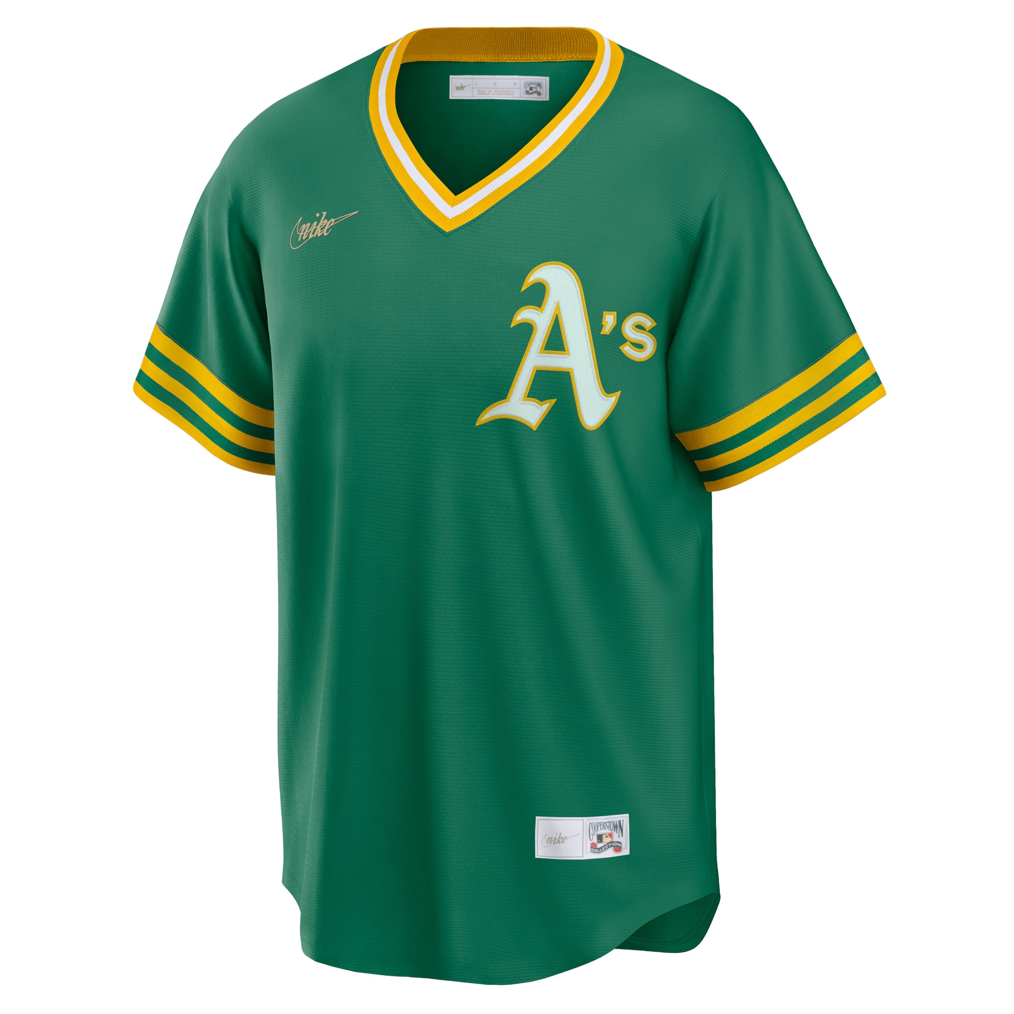 Oakland Athletics Reggie Jackson Kelly Green Road Cooperstown Collection Player MLB Jersey Men's