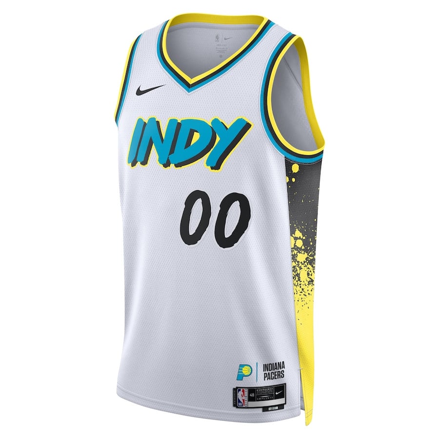 Indiana Pacers Unisex 2024/25 Custom Swingman City Editio White NBA Jersey Unisex