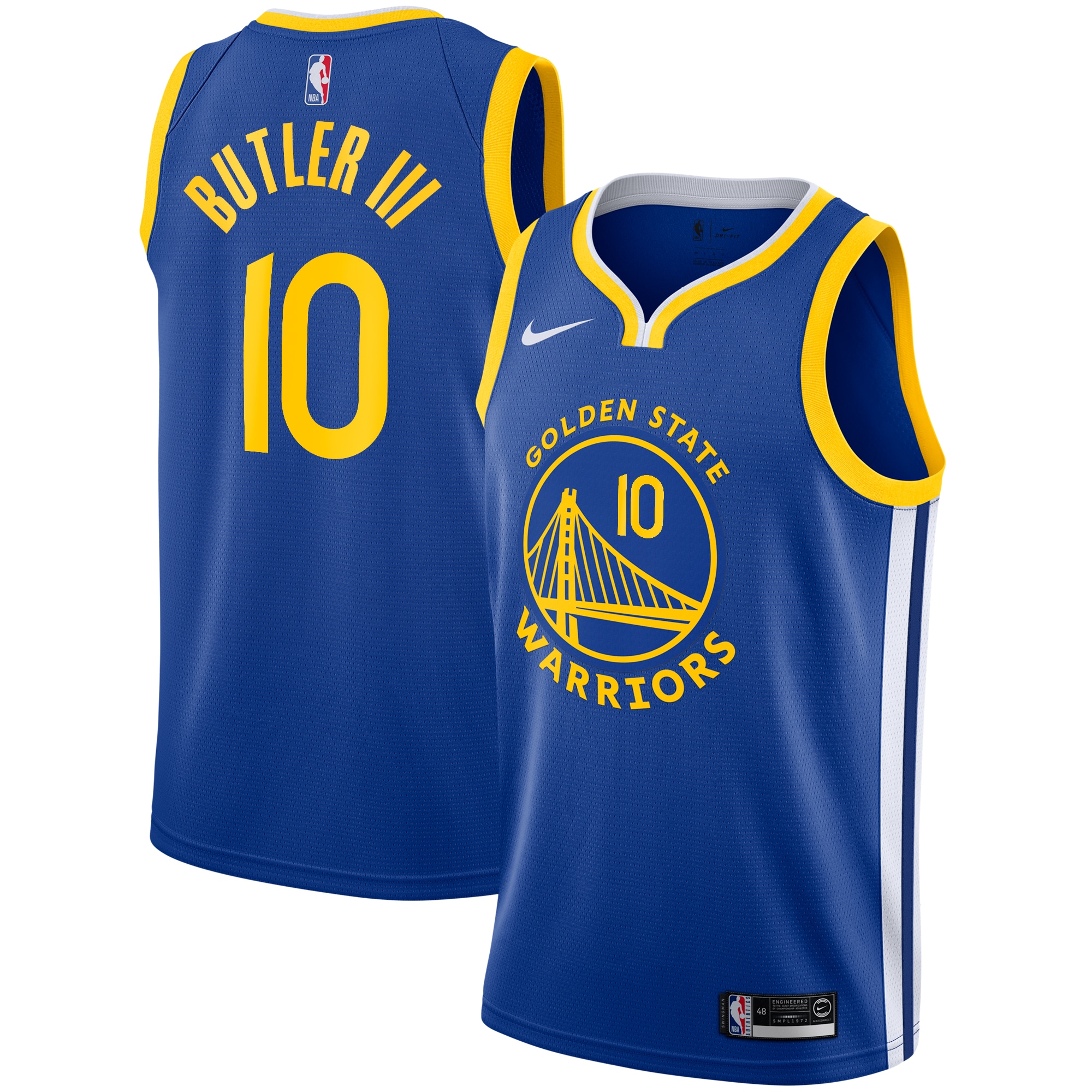 Golden State Warriors Icon Edition Swingman Royal Jimmy Butler II NBA Jersey Youth
