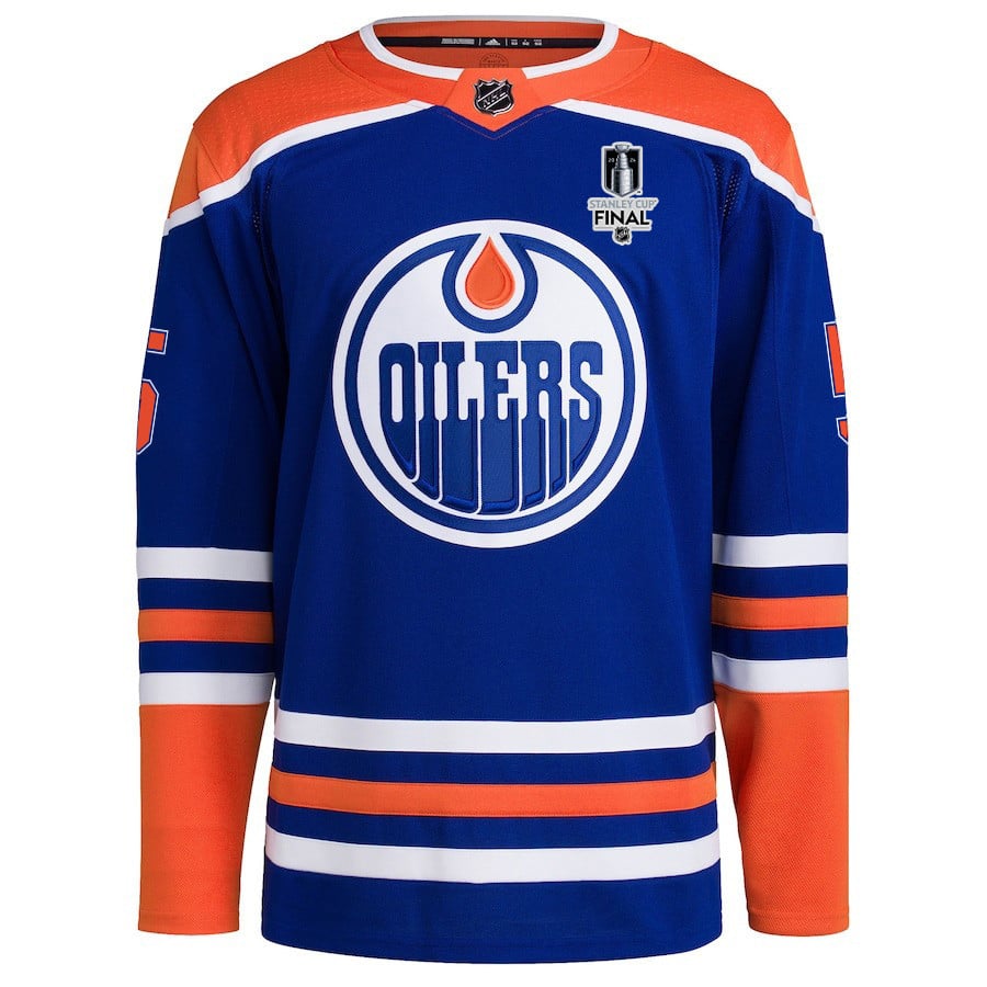 Cody Ceci 5 Edmonton Oilers 2024 STANLEY CUP Final Home Primegreen Royal NHL Jersey Men's