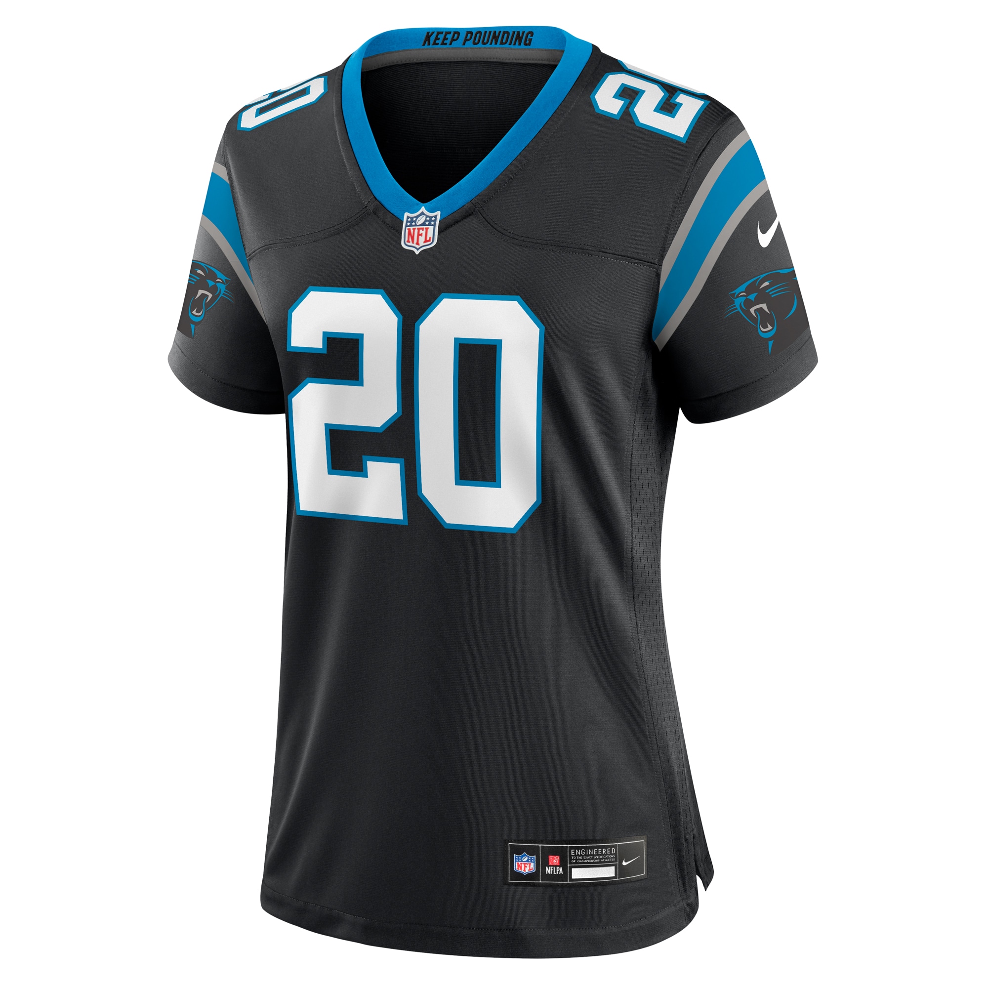 Carolina Panthers Eric Rowe Black Game NFL Jersey Women's