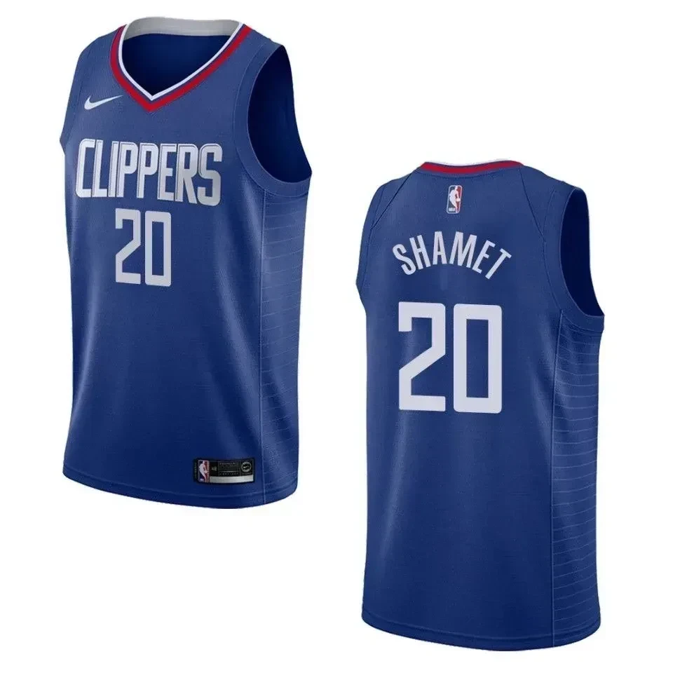 Los Angeles Clippers 20 Landry Shamet Icon Swingman Blue NBA Jersey Men's