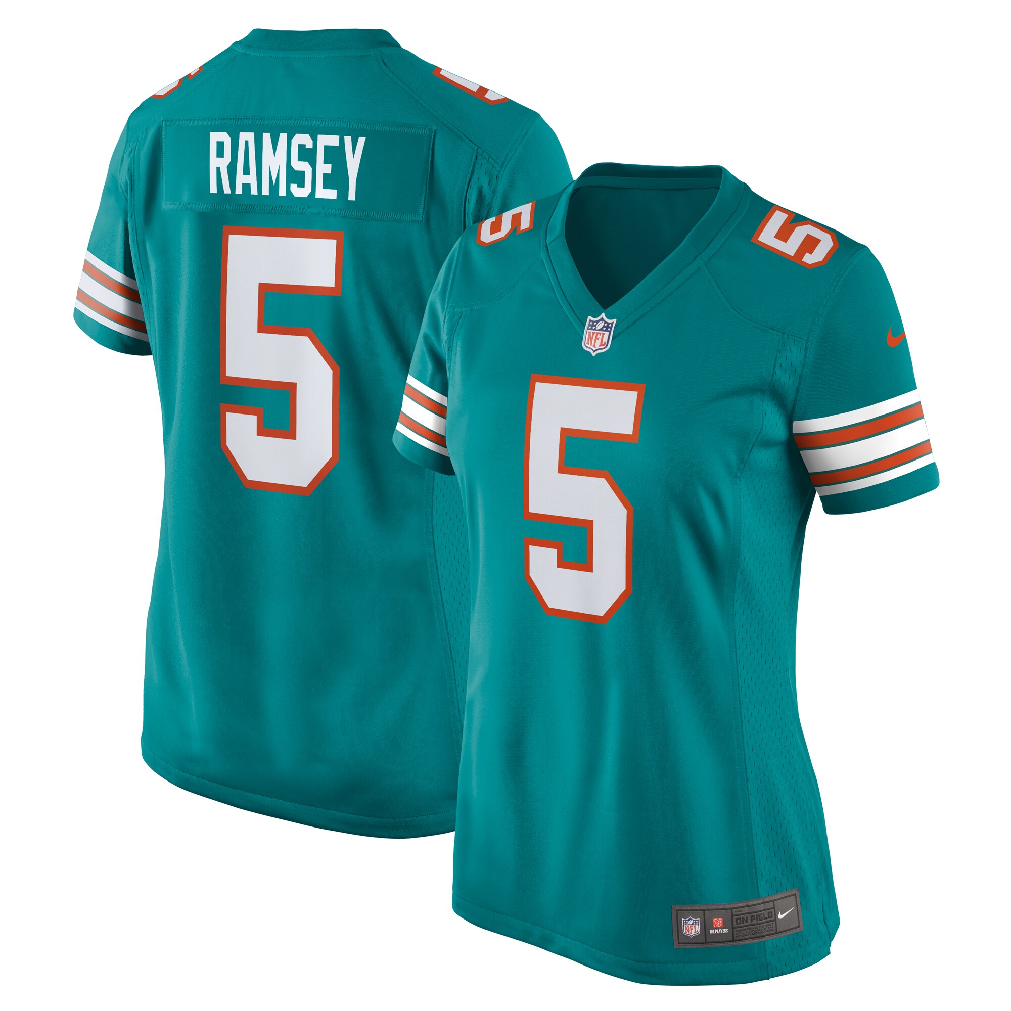Miami Dolphins Jalen Ramsey Aqua Alternate Game NFL Jersey Women's