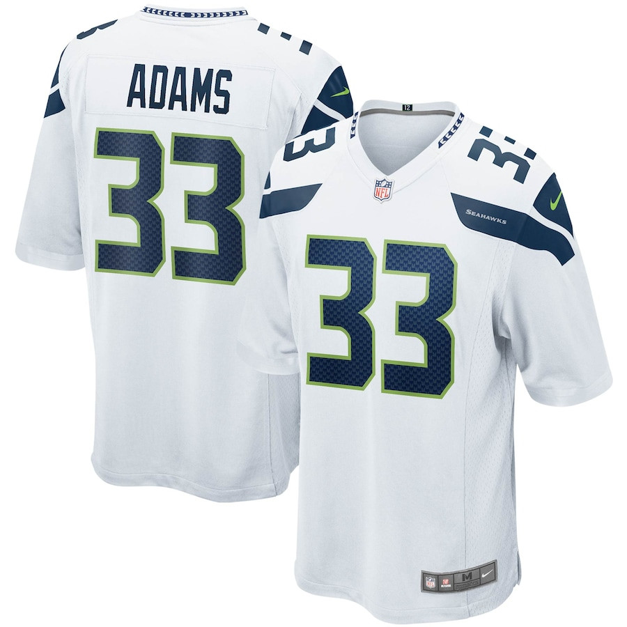 Jamal Adams 33 Seattle Seahawks Game White NFL Jersey Men's