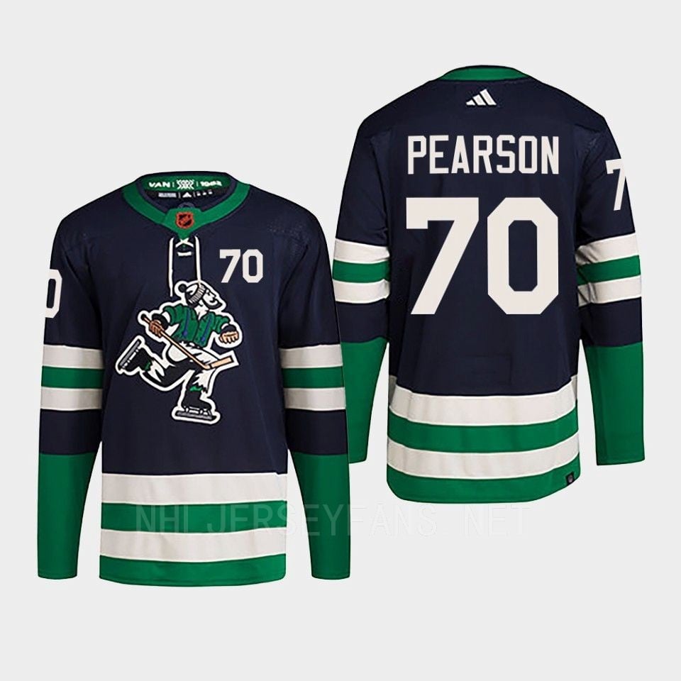 Tanner Pearson 70 Reverse Retro 2.0 2022 Vancouver Canucks Navy Primegreen NHL Jersey Men's