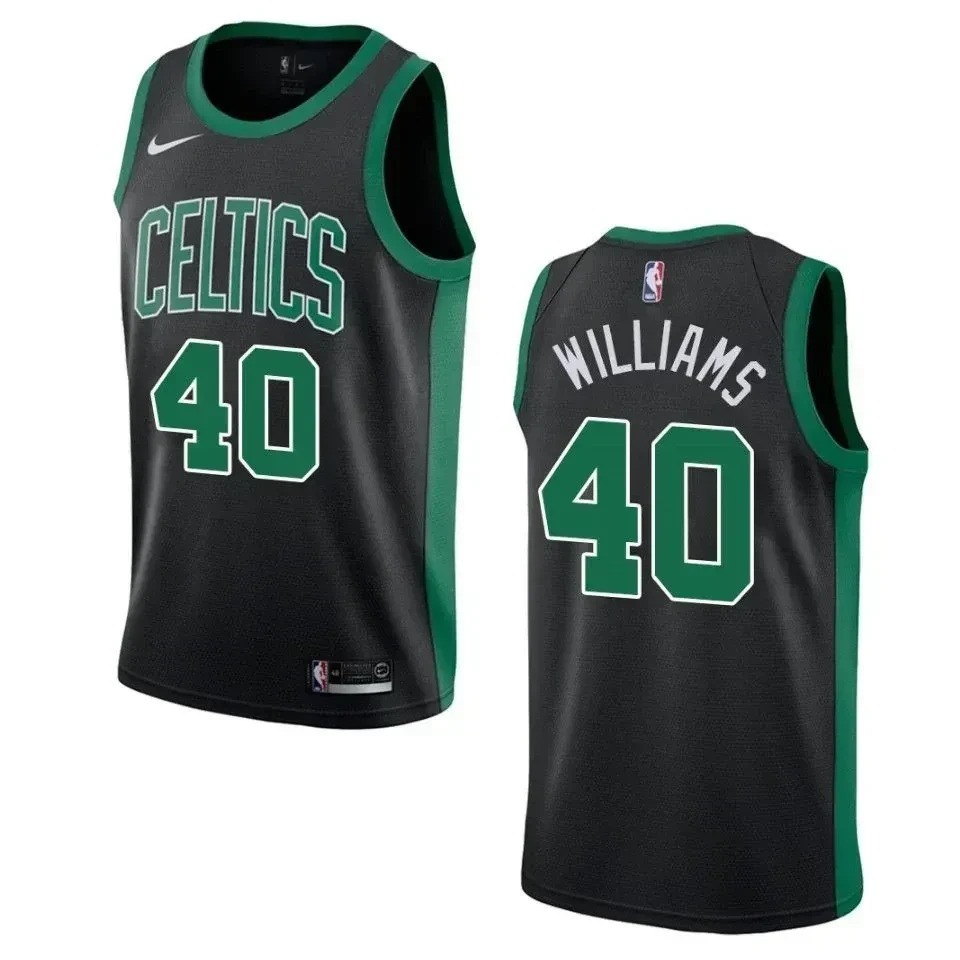 Boston Celtics 40 Grant Williams Statement Swingman Black NBA Jersey Men's