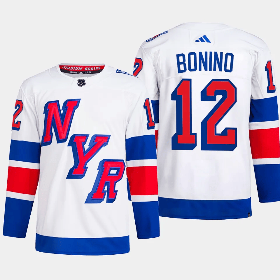 Nick Bonino 12 New York Rangers 2024 Stadium Series Primegreen White NHL Jersey Men's
