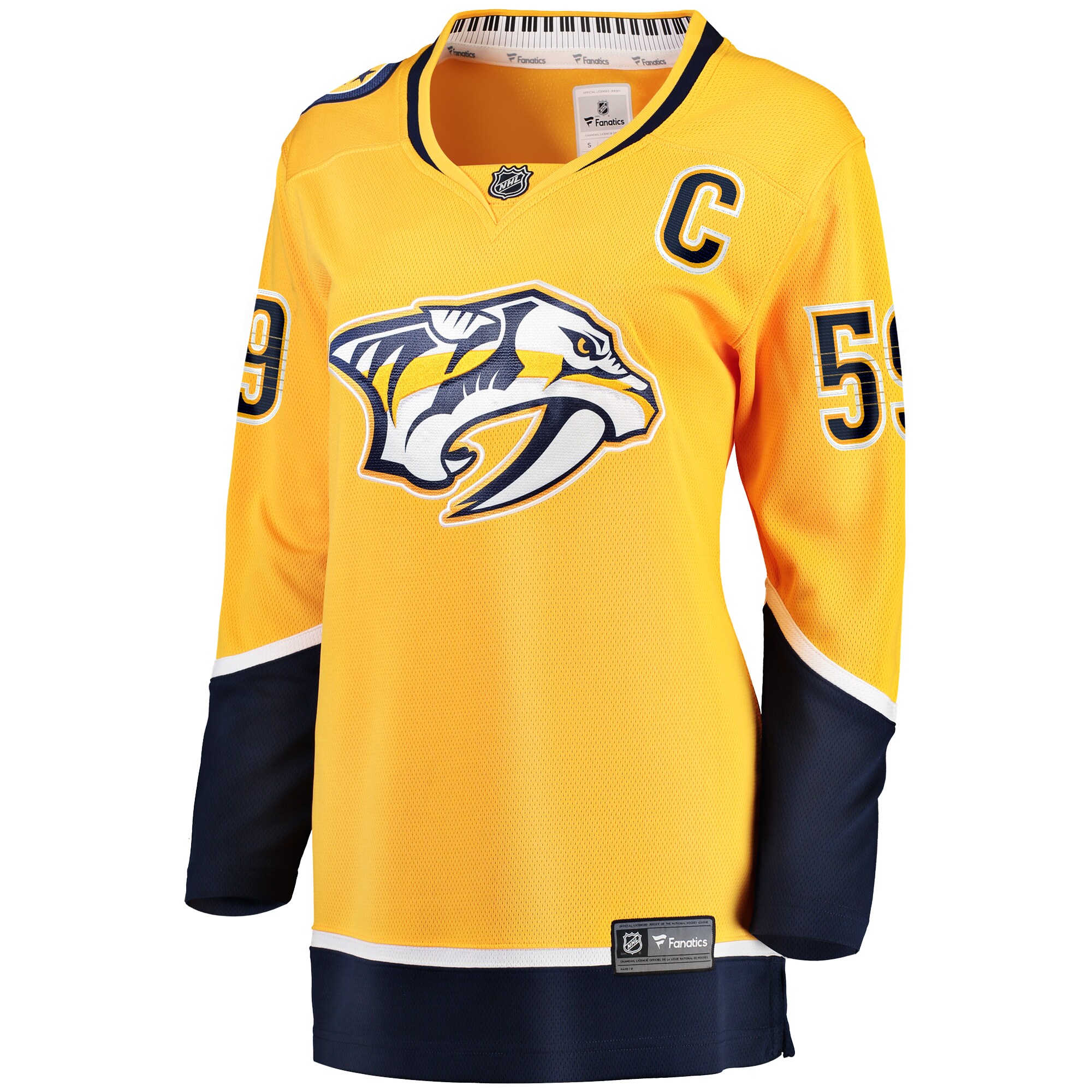 Nashville Predators Roman Josi Gold Home Breakaway Player NHL Jersey Women's