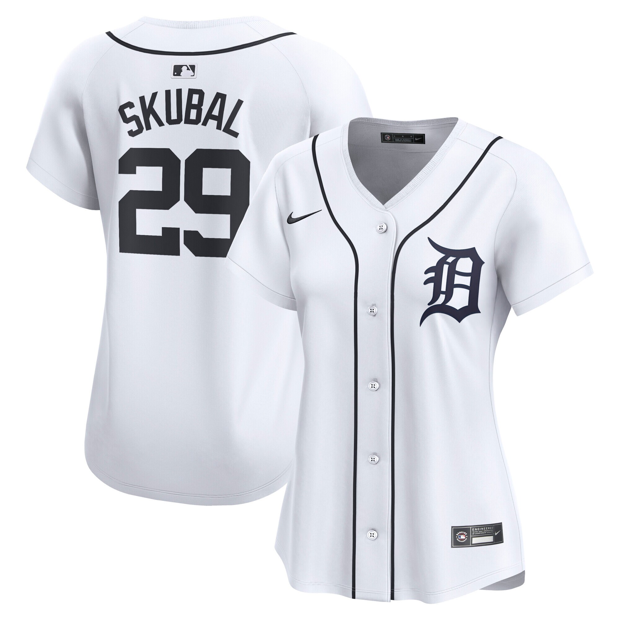Detroit Tigers Tarik Skubal White Limited Player MLB Jersey Women's