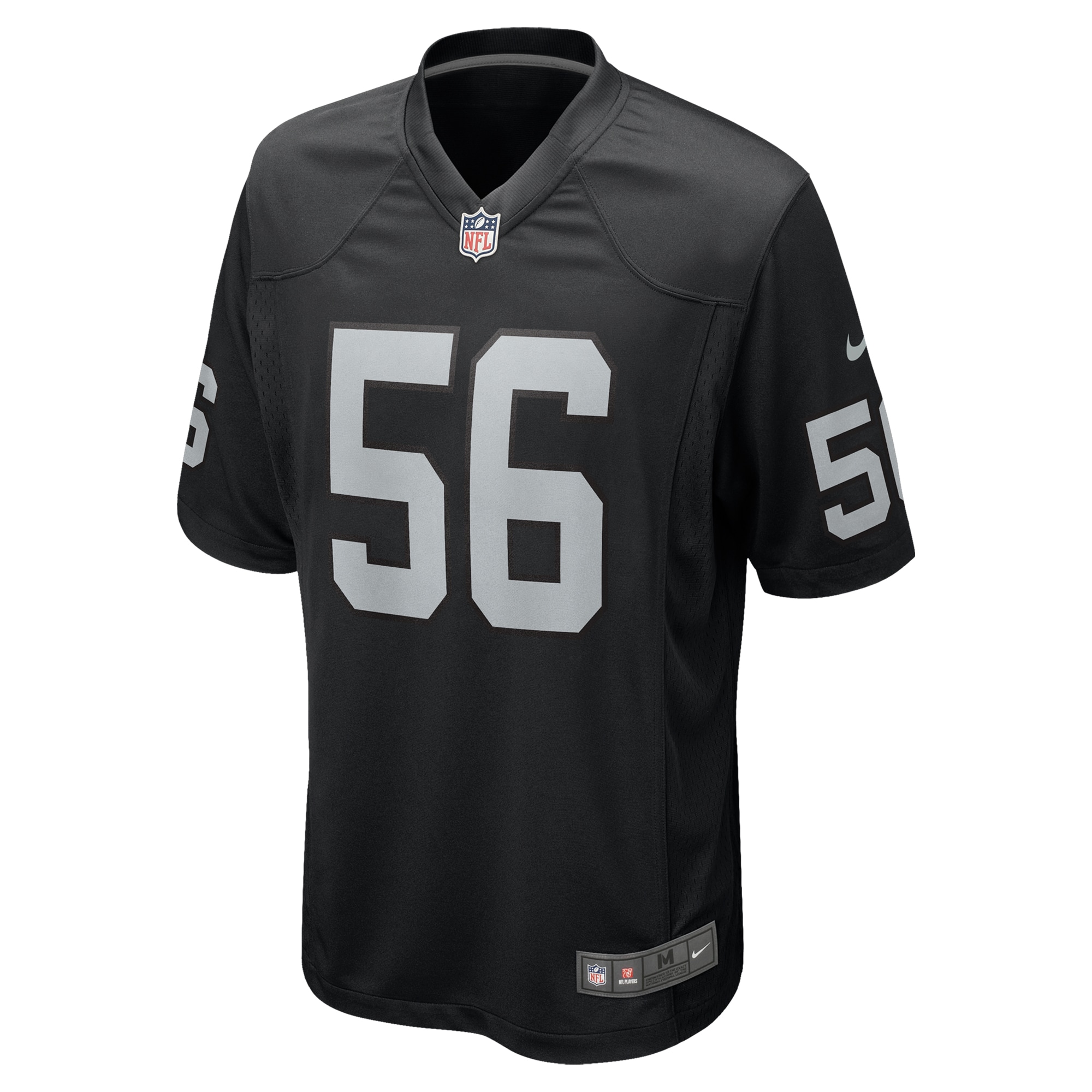 Las Vegas Raiders Amari Burney Black Team Game NFL Jersey Men's