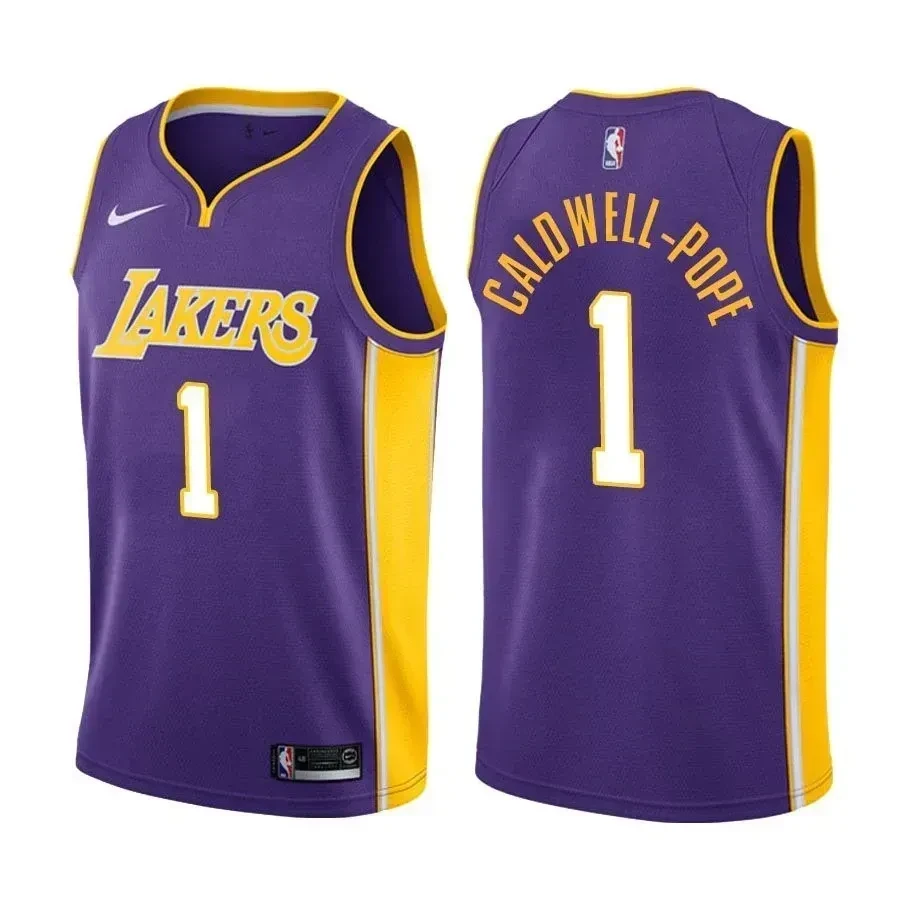 Los Angeles Lakers Kentavious Caldwell-pope 1 Statet Purple NBA Jersey Men's