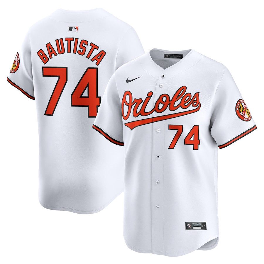Felix Bautista 74 Baltimore Orioles Home Limited White MLB Jersey Men's