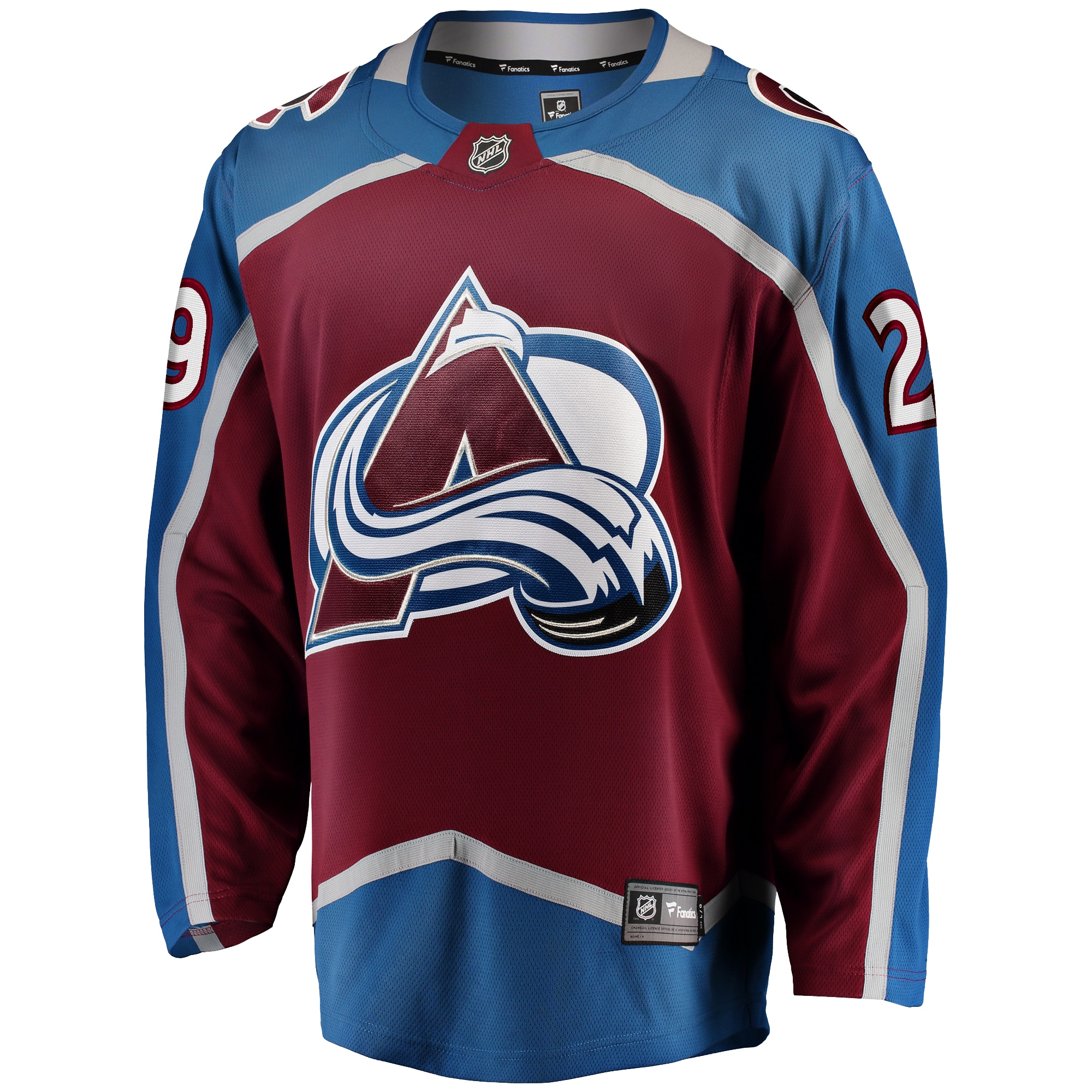 Colorado Avalanche Nathan MacKinnon Burgundy Home Breakaway NHL Jersey Men's
