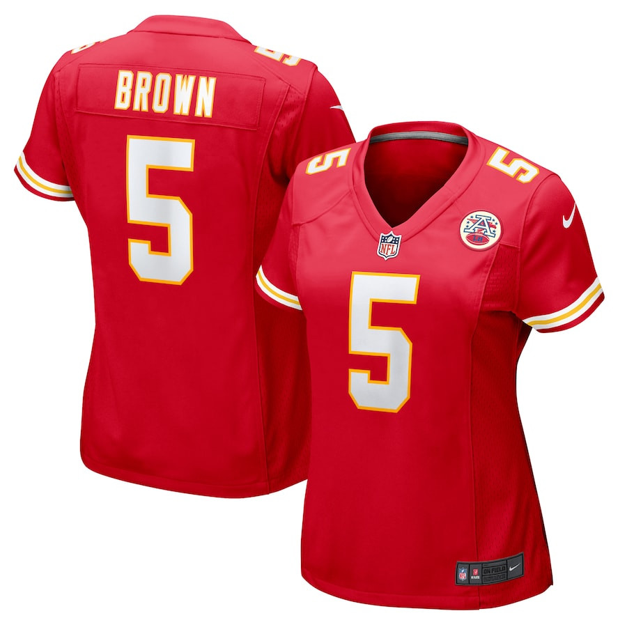Marquise Brown 5 Kansas City Chiefs Game Red NFL Jersey Women's