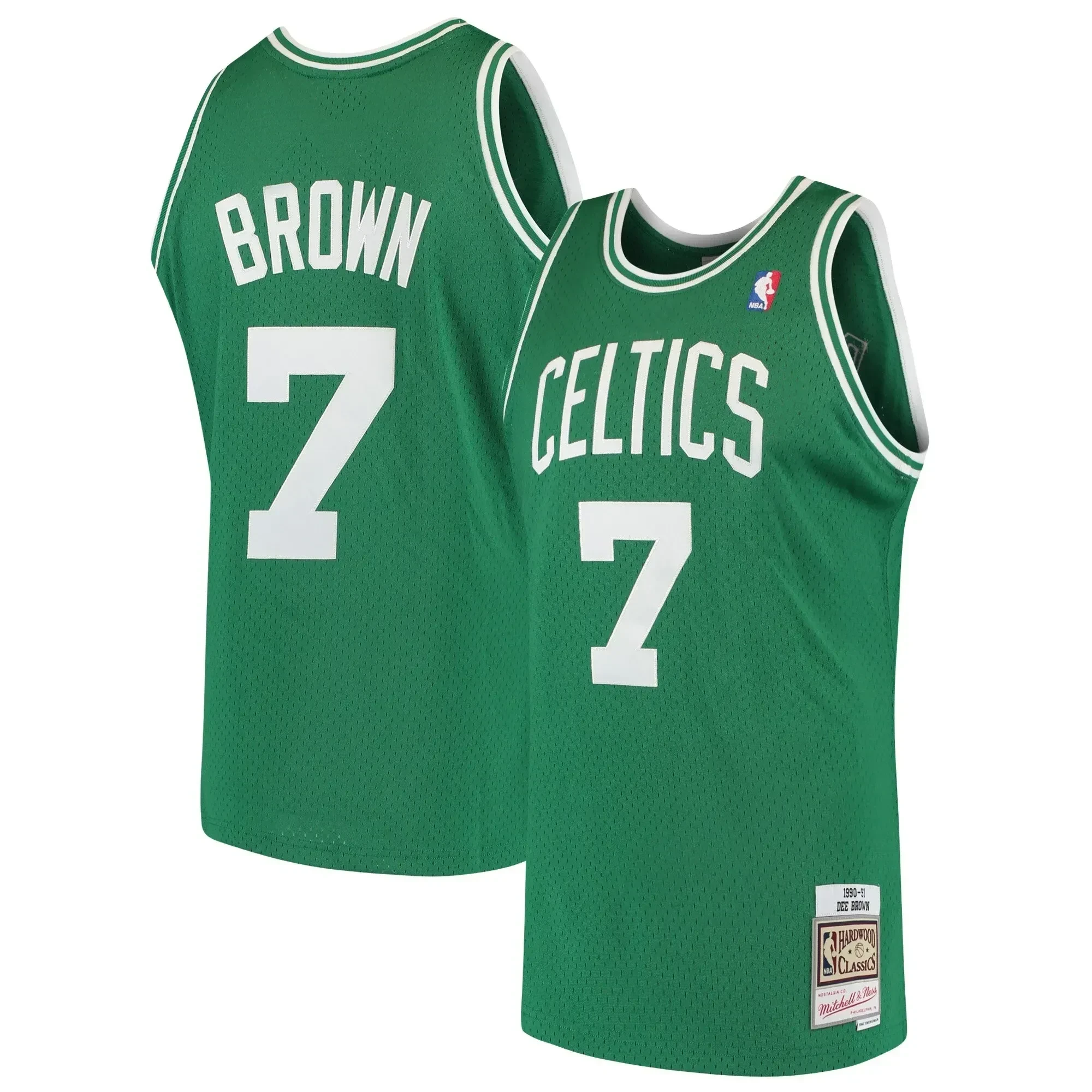 Dee Brown Boston Celtics Mitchell Ness 1985-86 Hardwood Classics Swingman Kelly Green NBA Jersey Men's