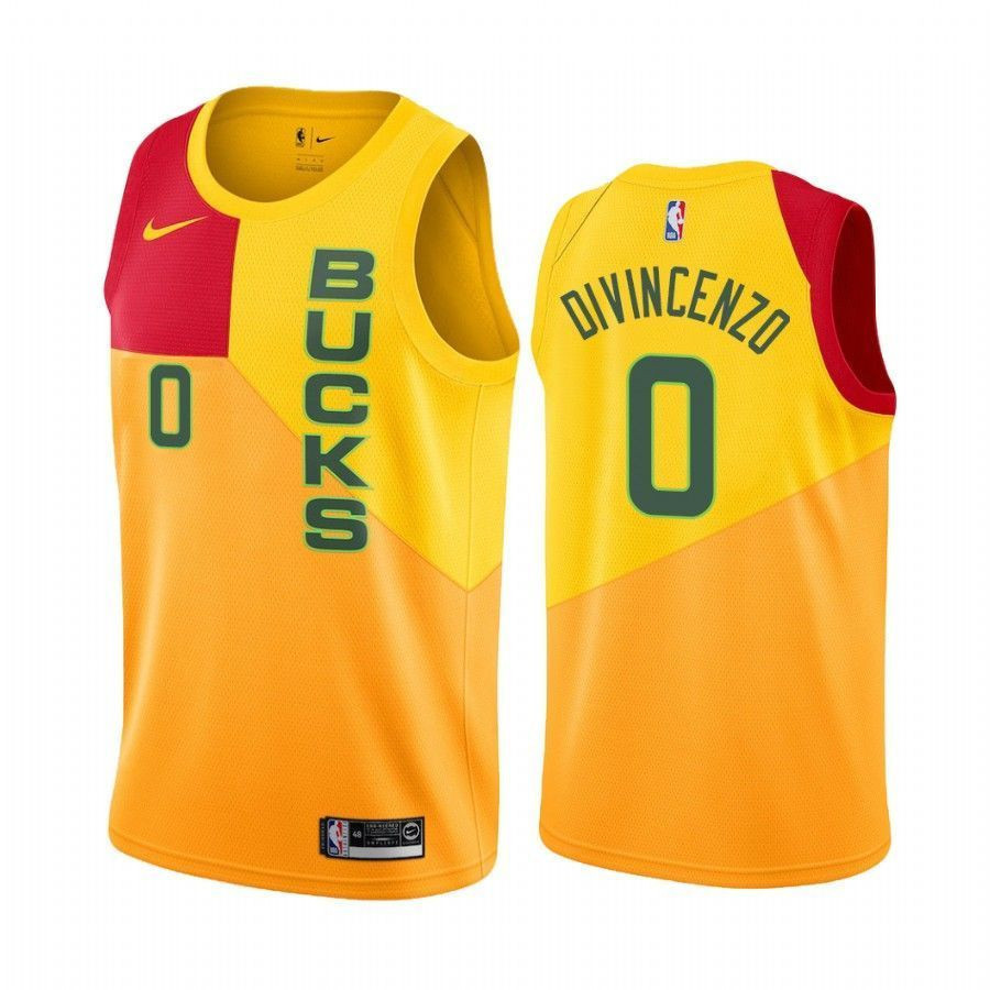 Milwaukee Bucks Donte Divincenzo 0 City NBA Jersey Men's