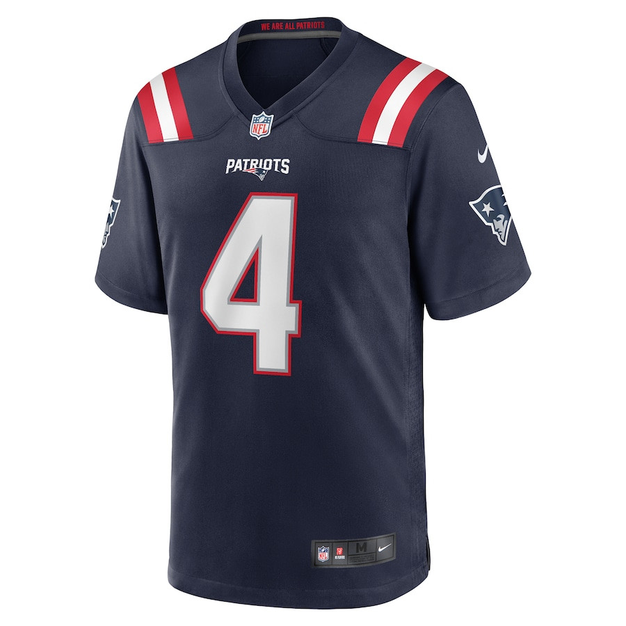 Antonio Gibson 4 New England Patriots Game Navy NFL Jersey Men's
