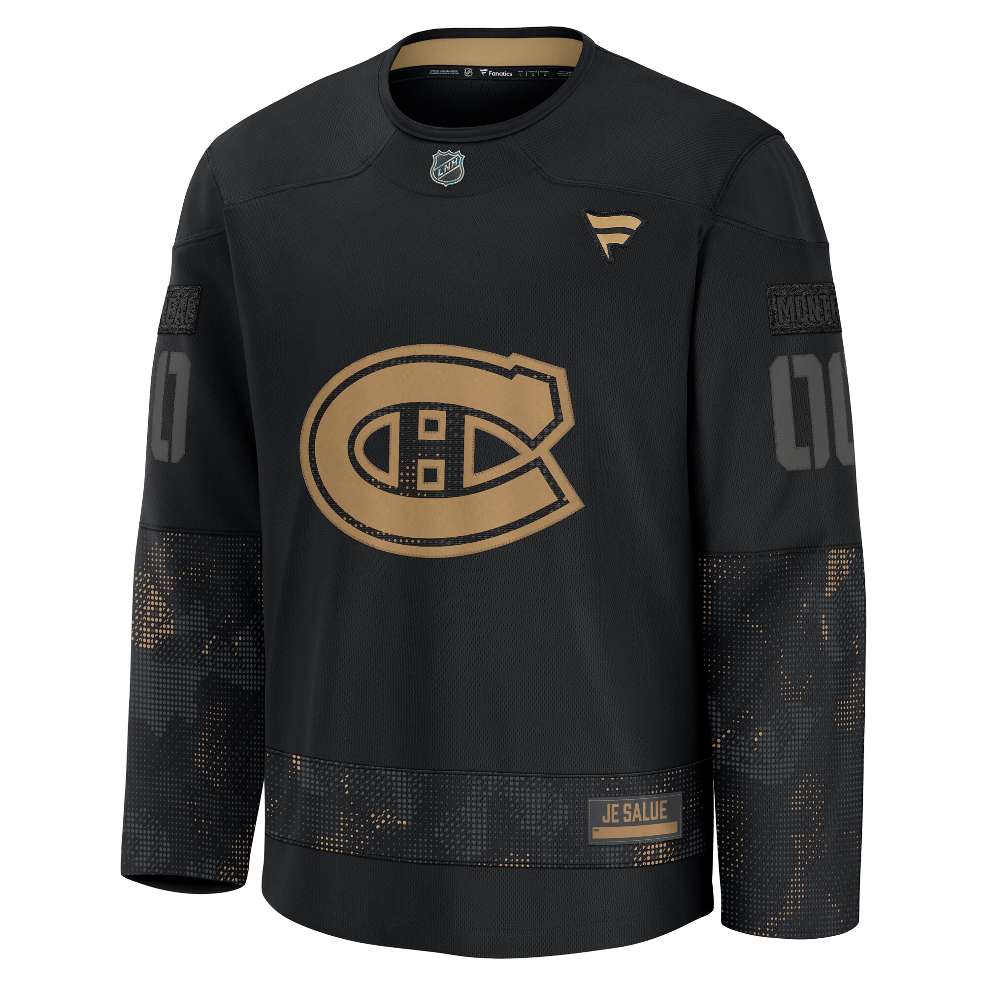 Montreal Canadiens Black 2024 Military Appreciation Custom Practice NHL Jersey Men's