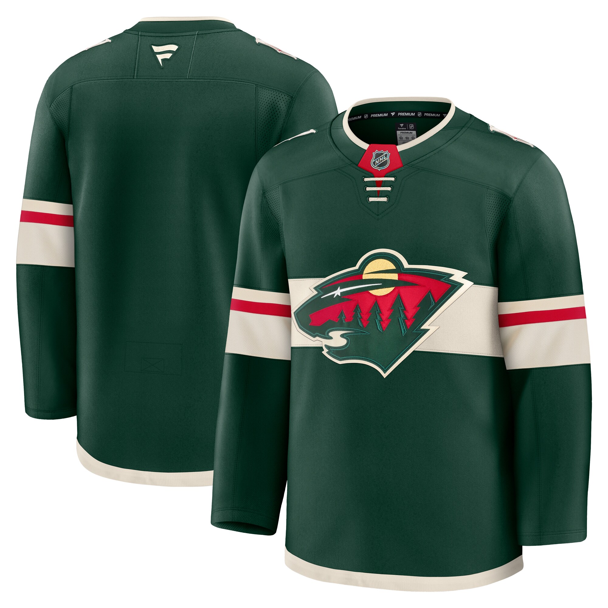 Minnesota Wild Green Home Premium NHL Jersey Men's