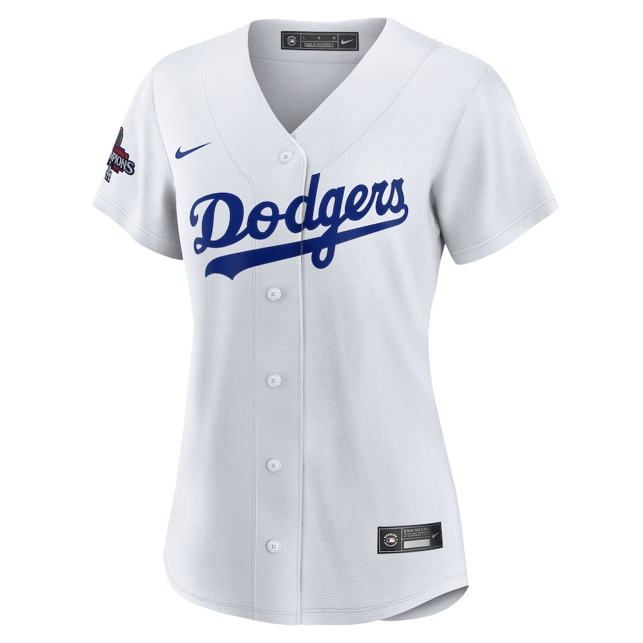 Clayton Kershaw 22 Los Angeles Dodgers 2024 World Series Champions Home Player White MLB Jersey Women's