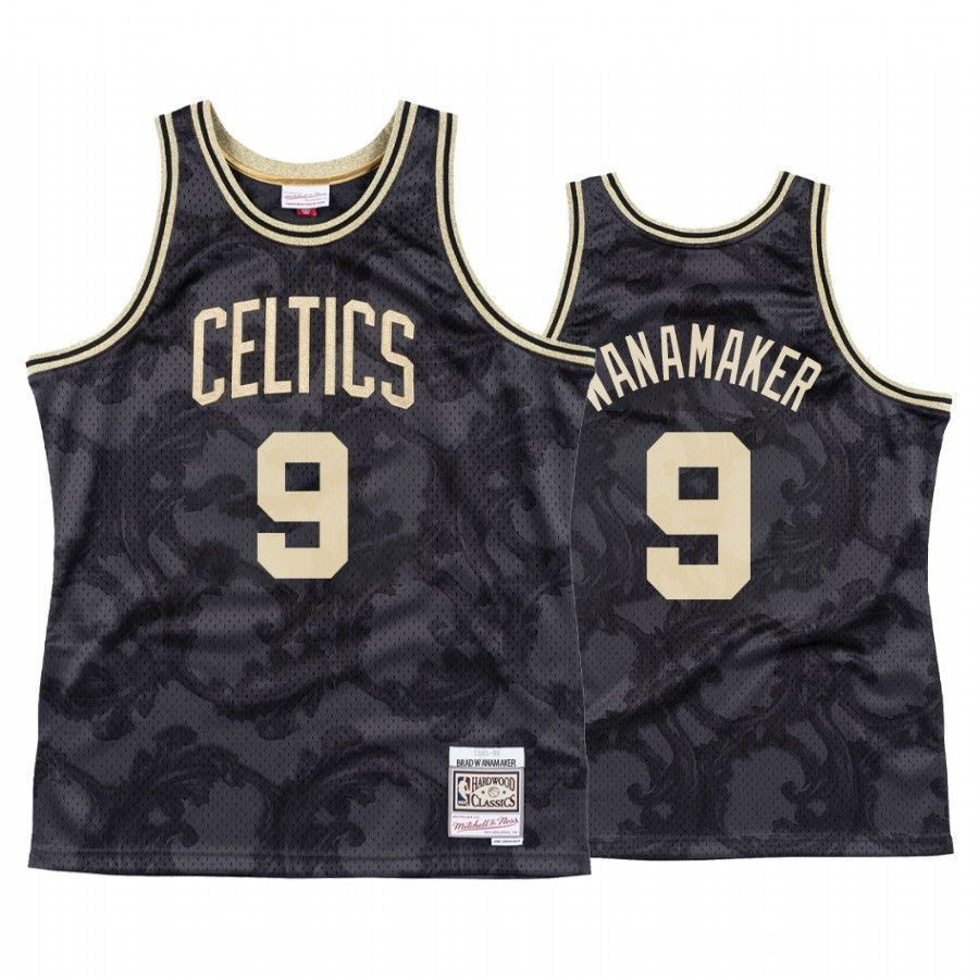 Boston Celtics Brad Wanamaker Black Toile Black NBA Jersey Men's