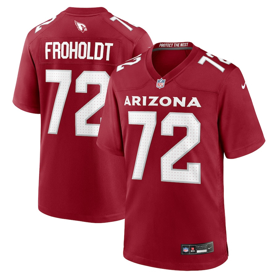 Hjalte Froholdt 72 Arizona Cardinals Team Game Cardinal NFL Jersey Men's