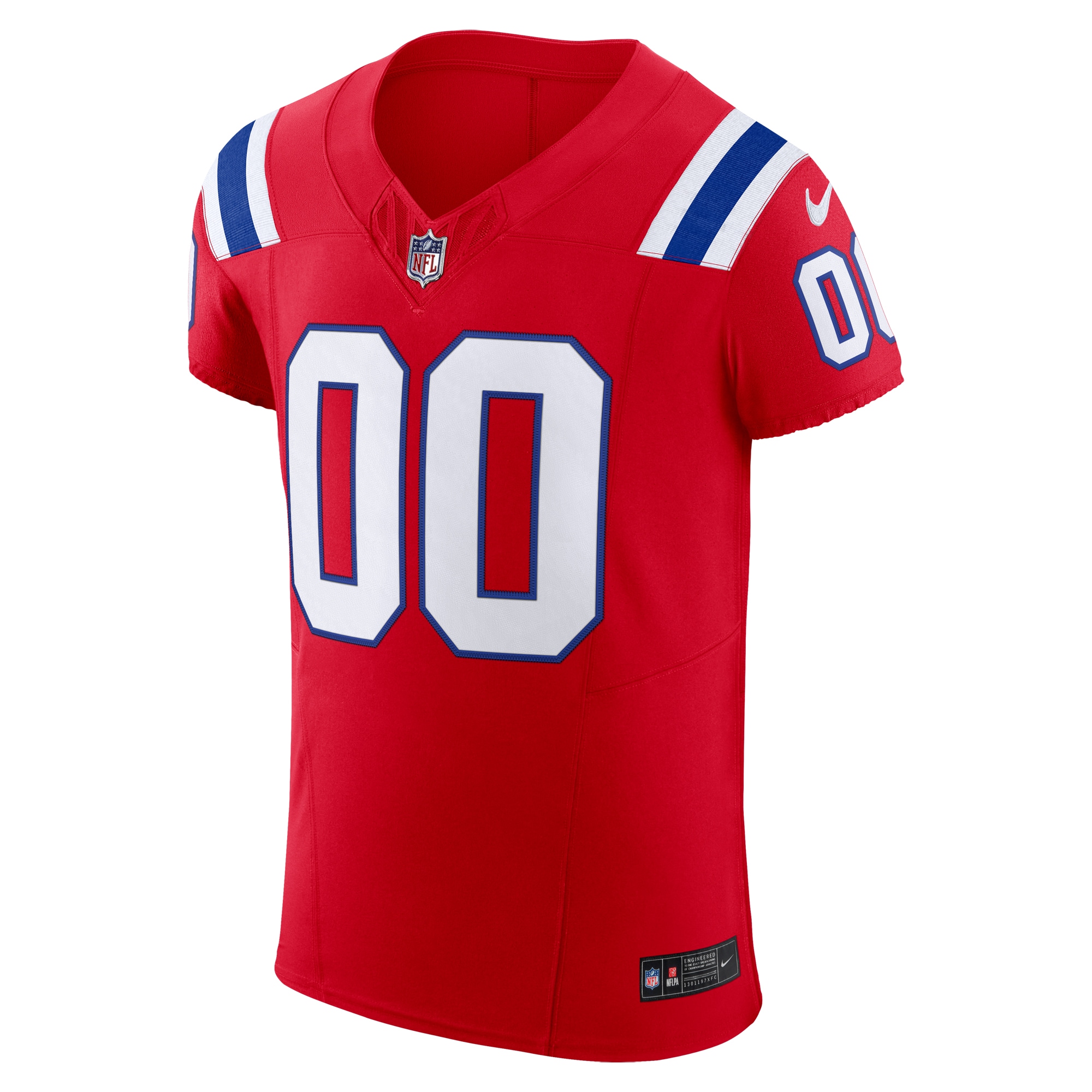New England Patriots Red Vapor F.U.S.E. Elite Custom NFL Jersey Men's