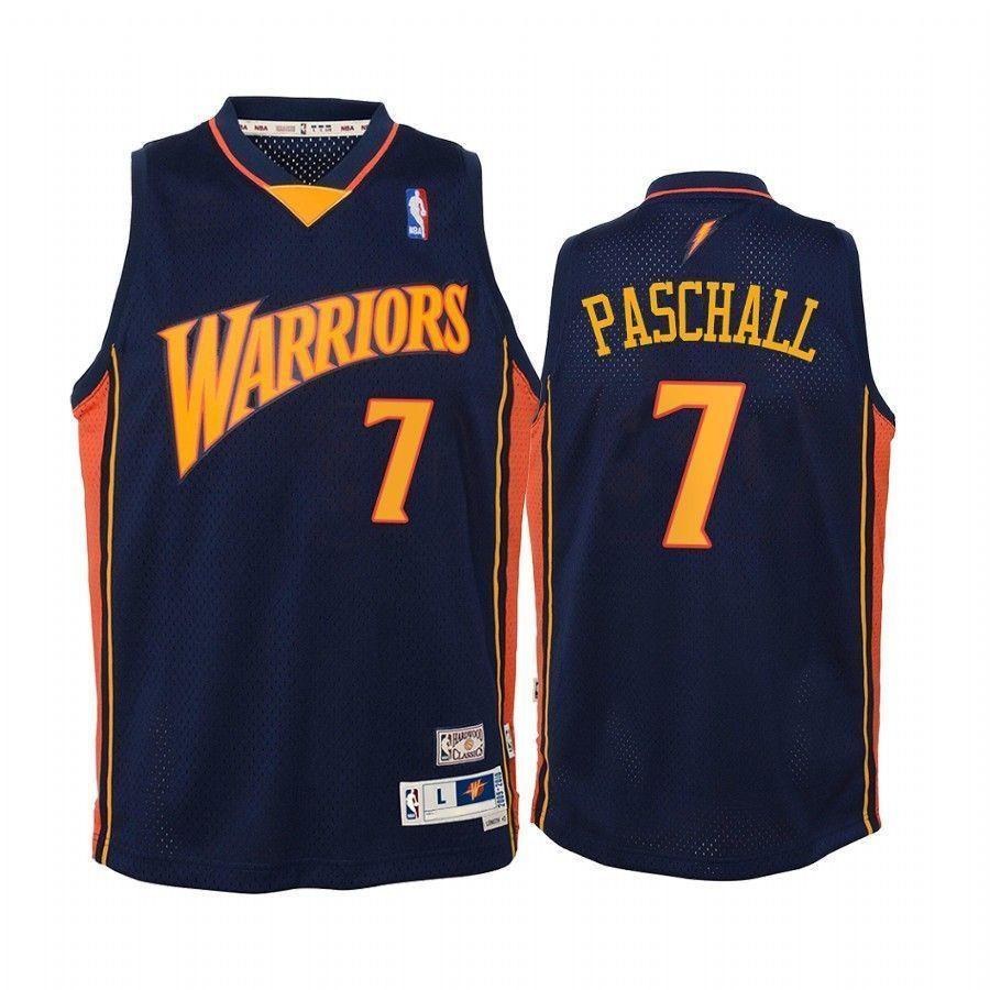 Eric Paschall Golden State Warriors Hardwood Classics Navy NBA Jersey Youth