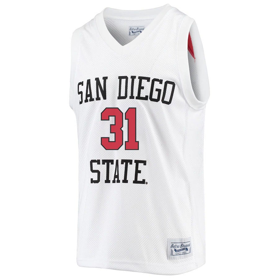 Nathanah 31 San Diego State Aztecs 2023- Me White NCAA Jersey Men's