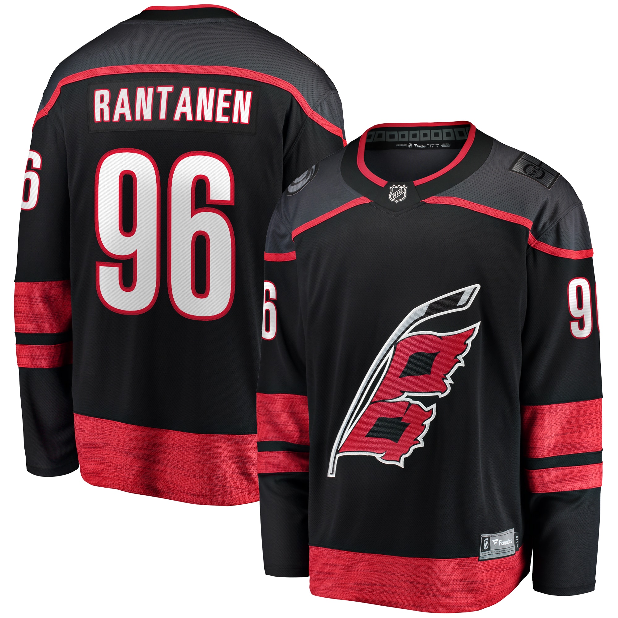 Carolina Hurricanes Mikko Rantanen Black Home Breakaway NHL Jersey Men's