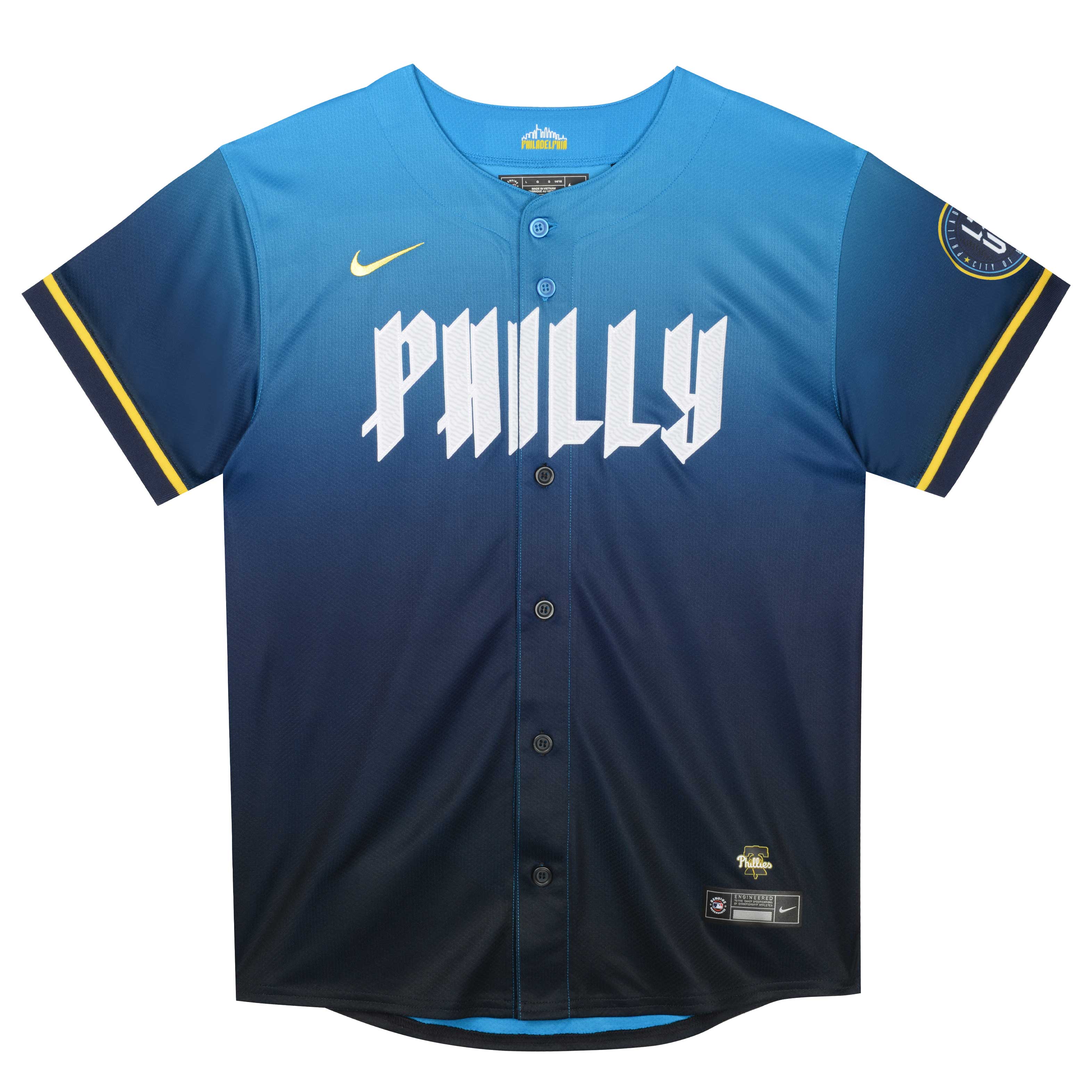 Preschool Philadelphia Phillies Zack Wheeler Blue 2024 City Connect Limited Player MLB Jersey Men's