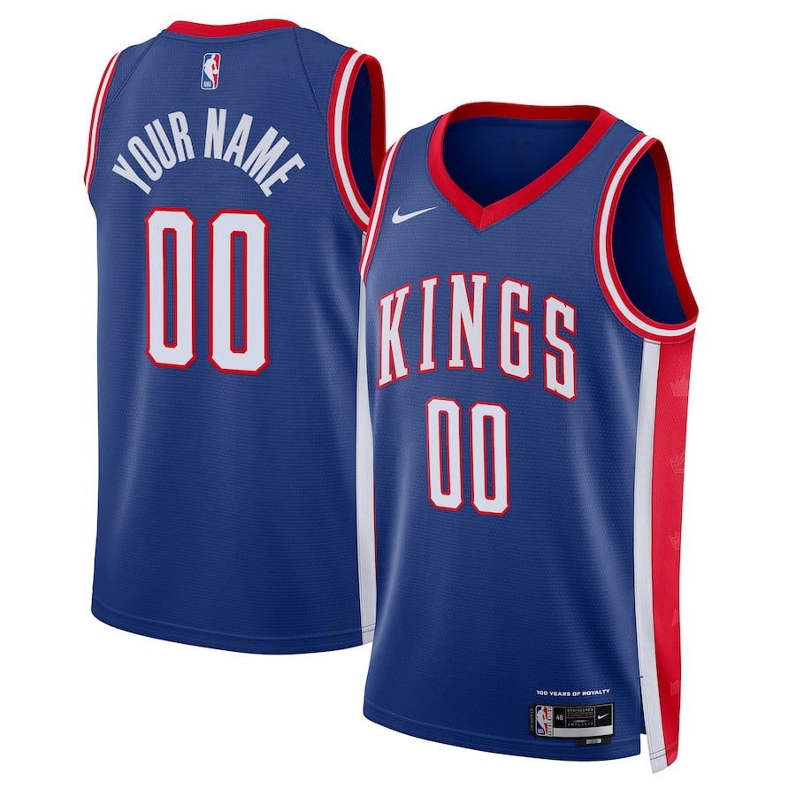 Sacramento Kings Unisex 2024/25 Custom Swingman City Edition Blue NBA Jersey Unisex
