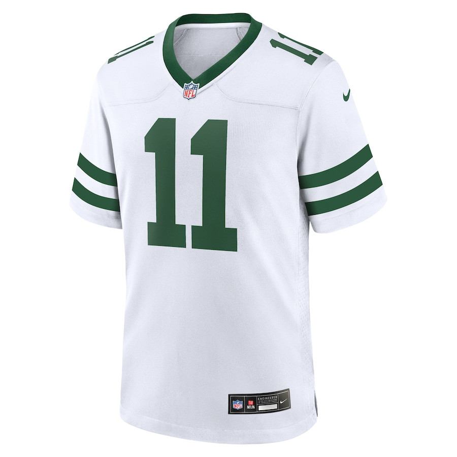 Jermaine Johnson II 11 New York Jets Game Legacy White NFL Jersey Men's
