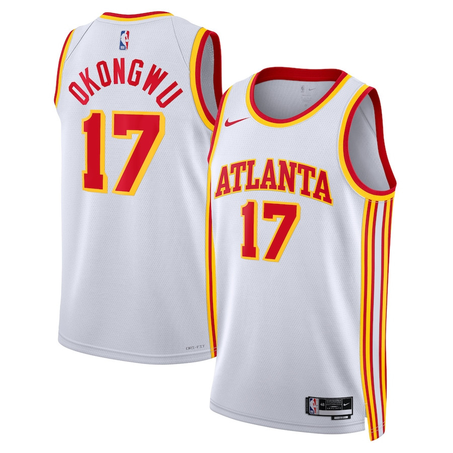 Onyeka Okongwu 17 Atlanta Hawks Unisex Swingman Association Editio White NBA Jersey Unisex