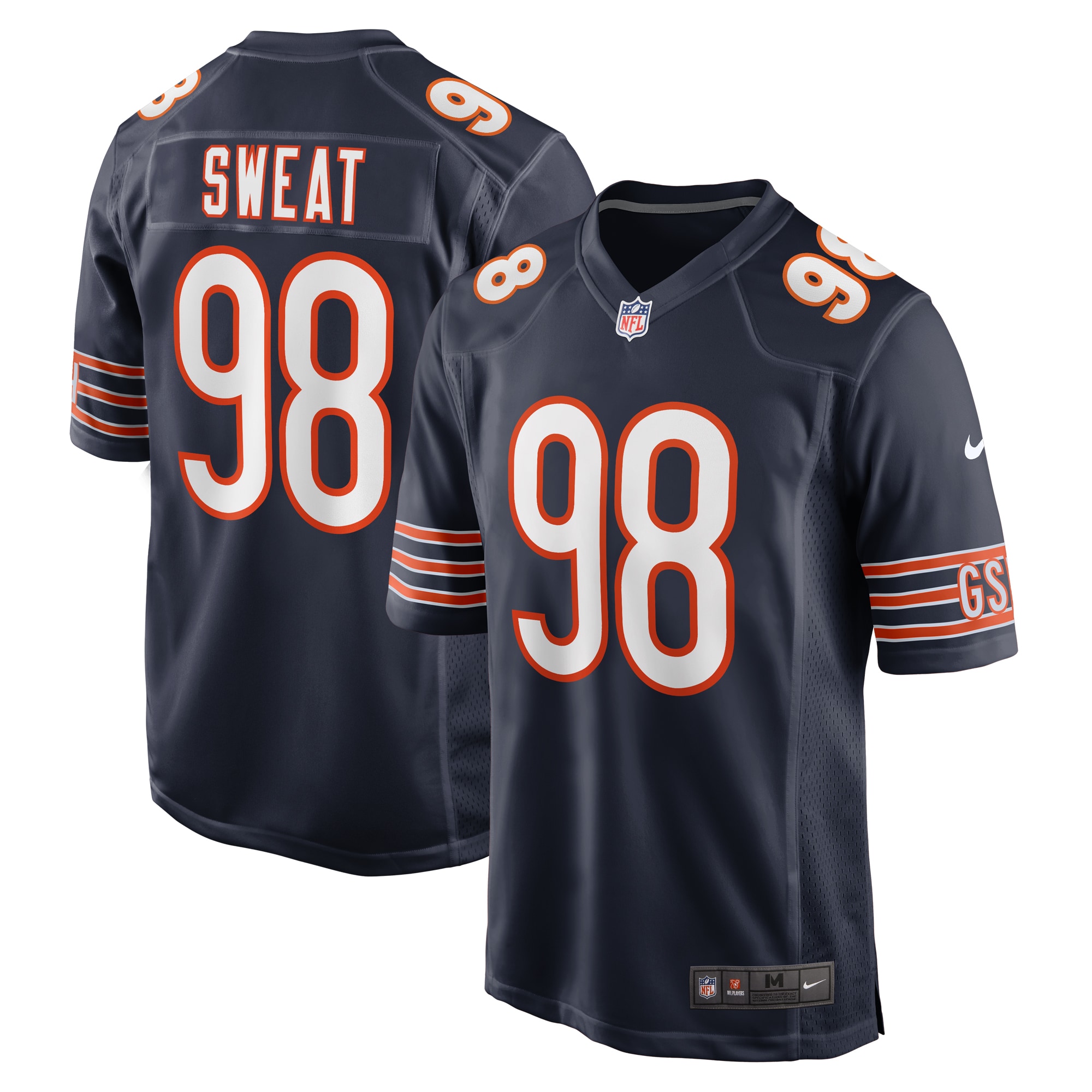 Chicago Bears Montez Sweat Navy Game NFL Jersey Men's