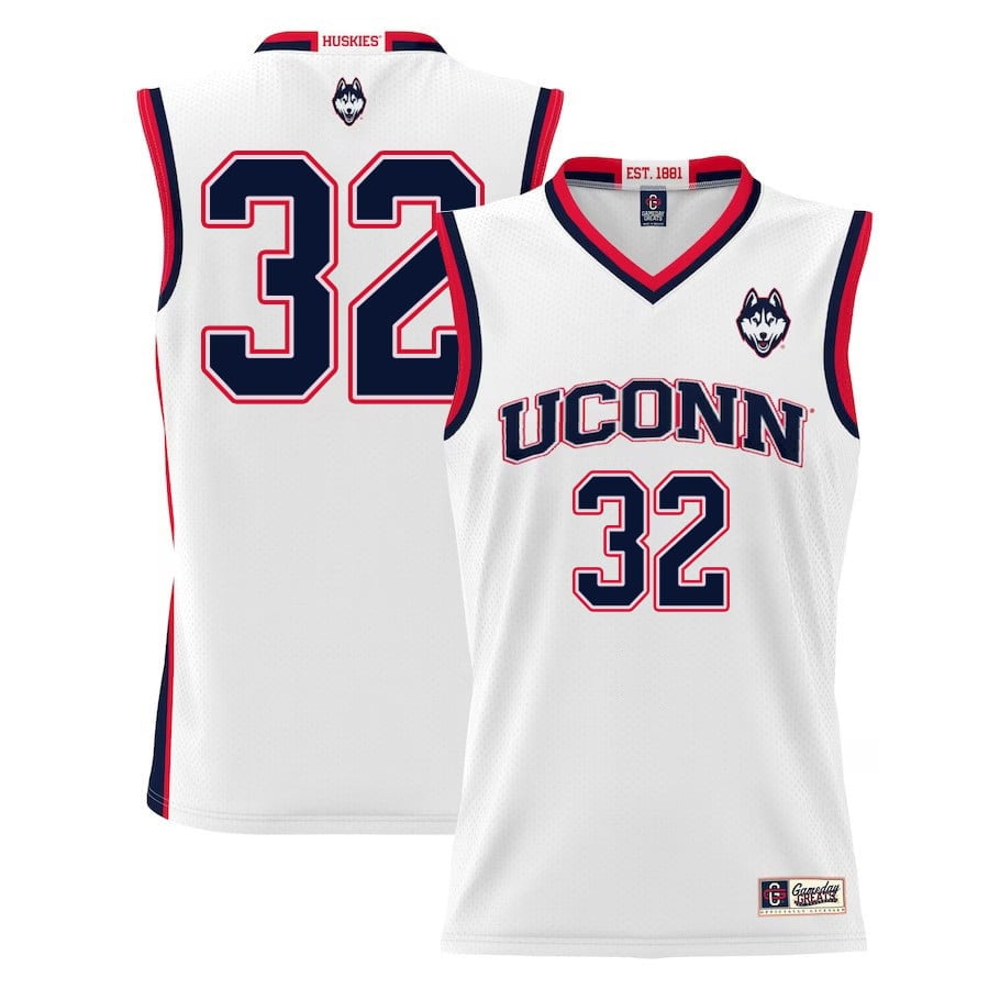 Donovan Clingan 32 UConn Huskies White NCAA Jersey Men's