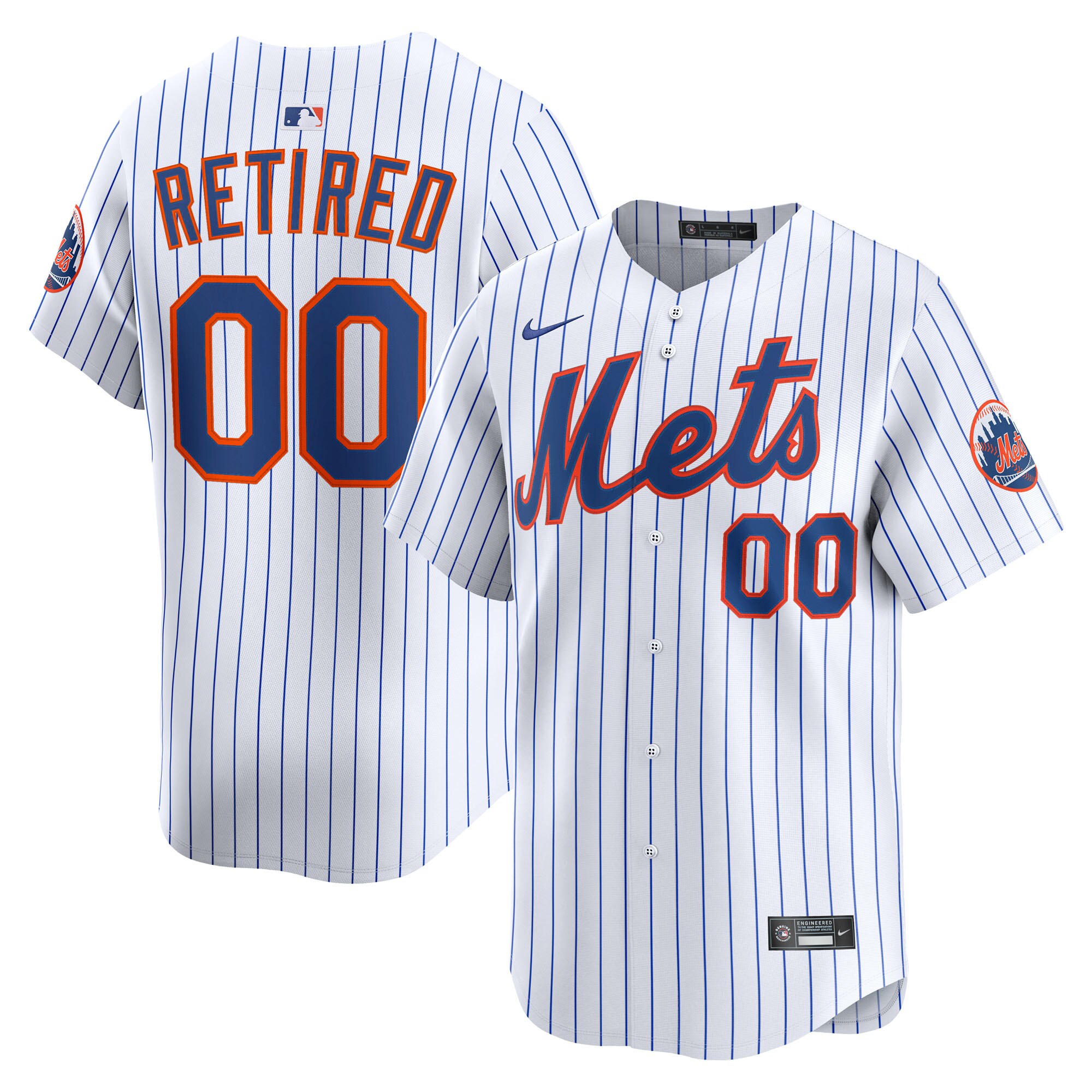 New York Mets White Home Limited Pick-A-Player Retired Roster MLB Jersey Men's