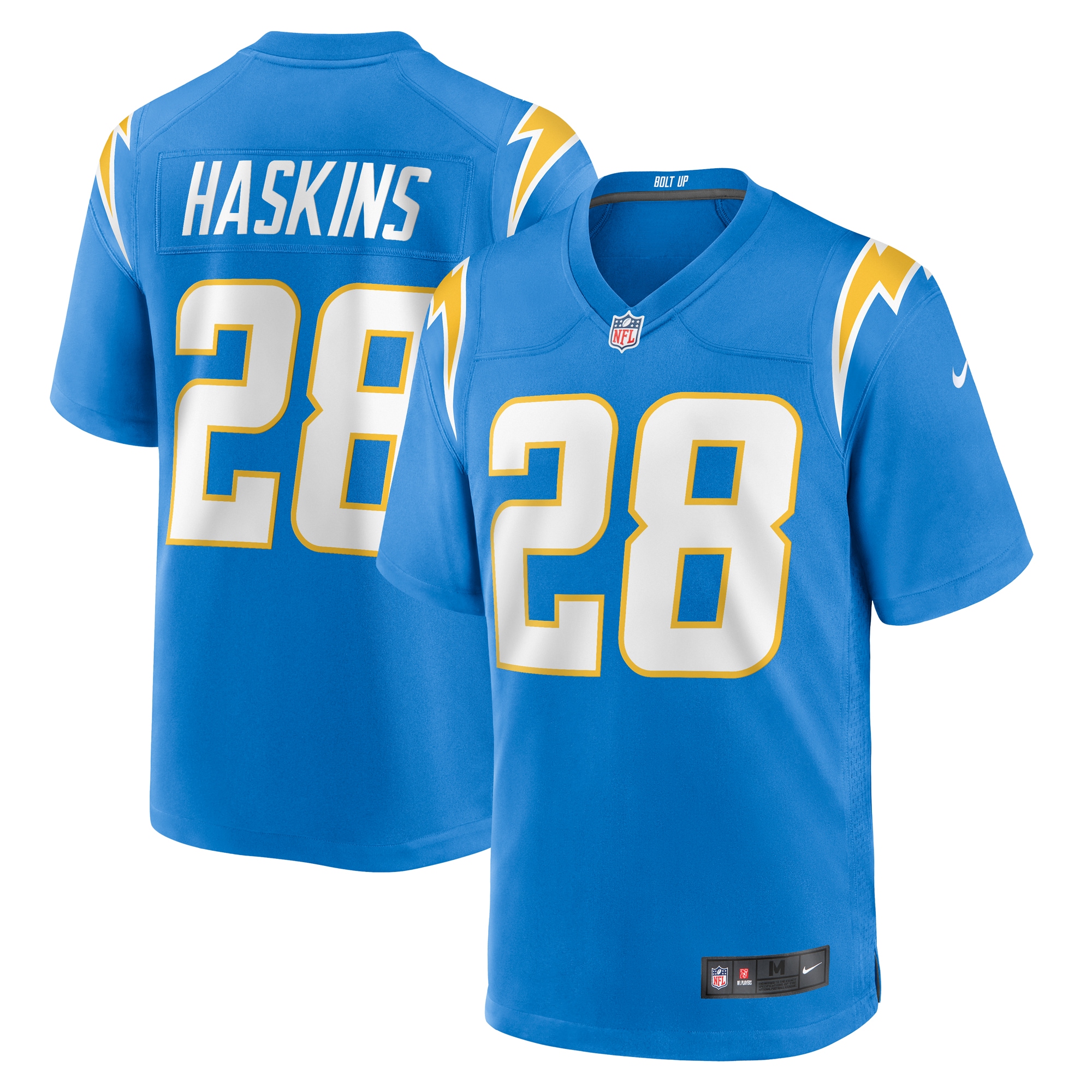 Los Angeles Chargers Hassan Haskins Powder Blue Team Game NFL Jersey Men's