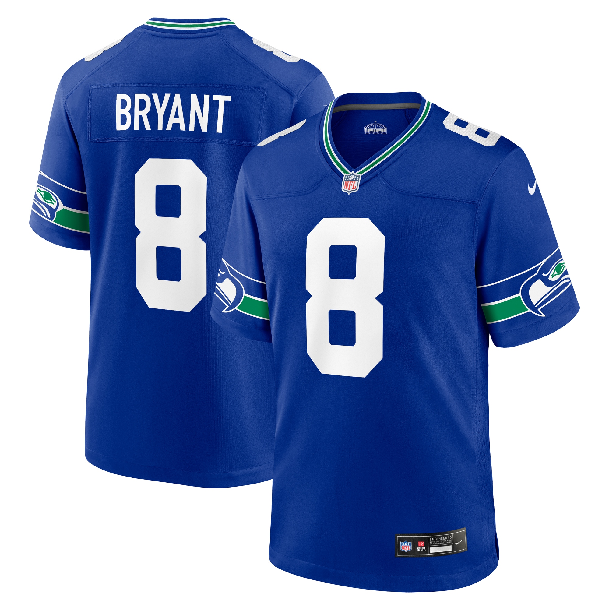 Seattle Seahawks Coby Bryant Royal Throwback Player Game NFL Jersey Men's