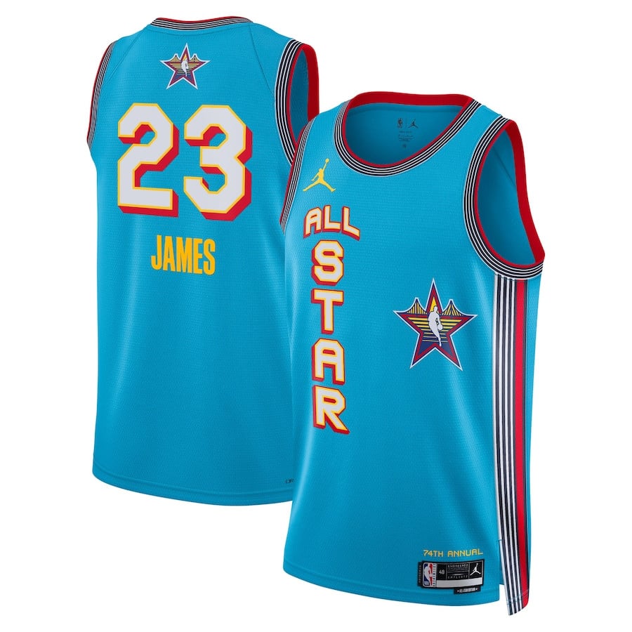 LeBron James 23 All Star 2025 Swingma Unisex Light Blue NBA Jersey Unisex