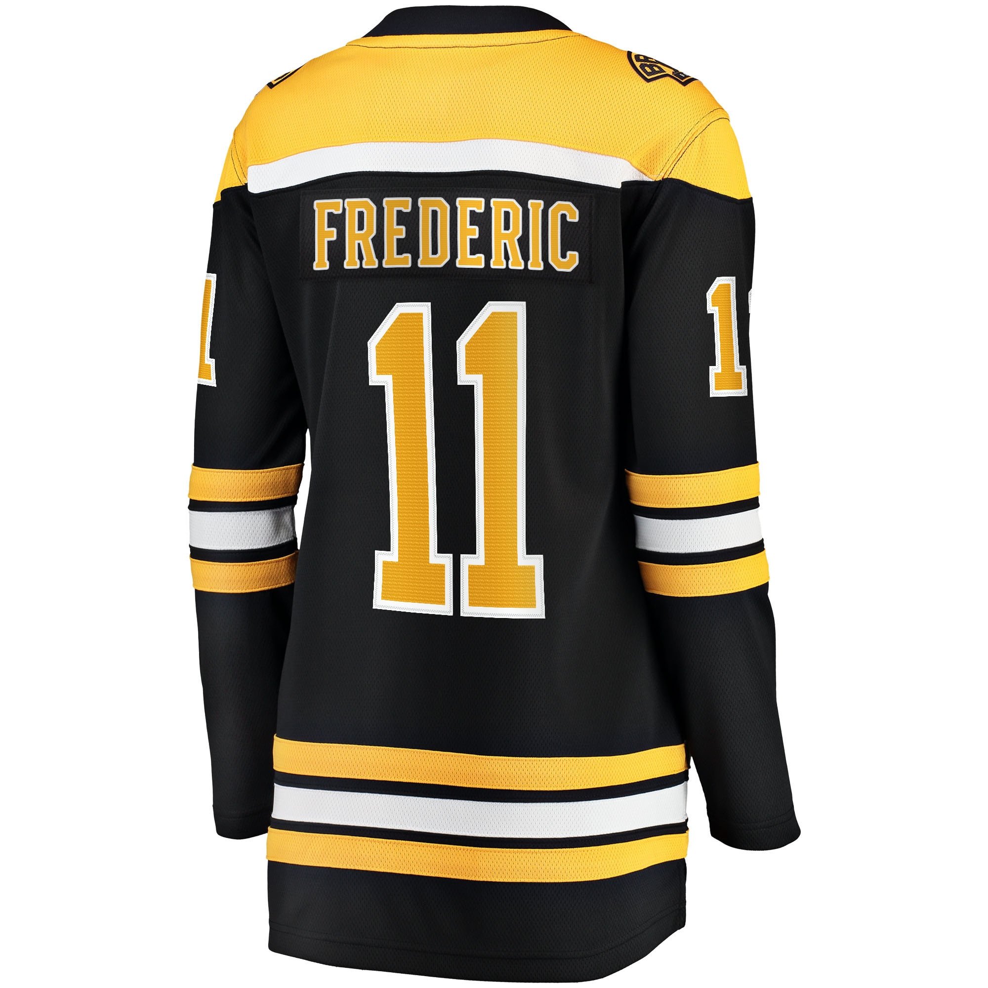 Trent Frederic 11 Boston Bruins Home Breakaway Women, Black NHL Jersey Women's