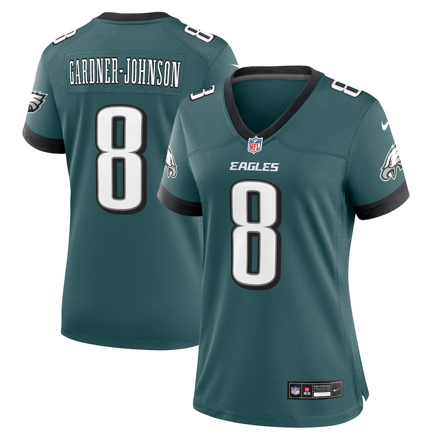 Chauncey Gardner-Johnson 8 Philadelphia Eagles Game Midnight Green NFL Jersey Women's