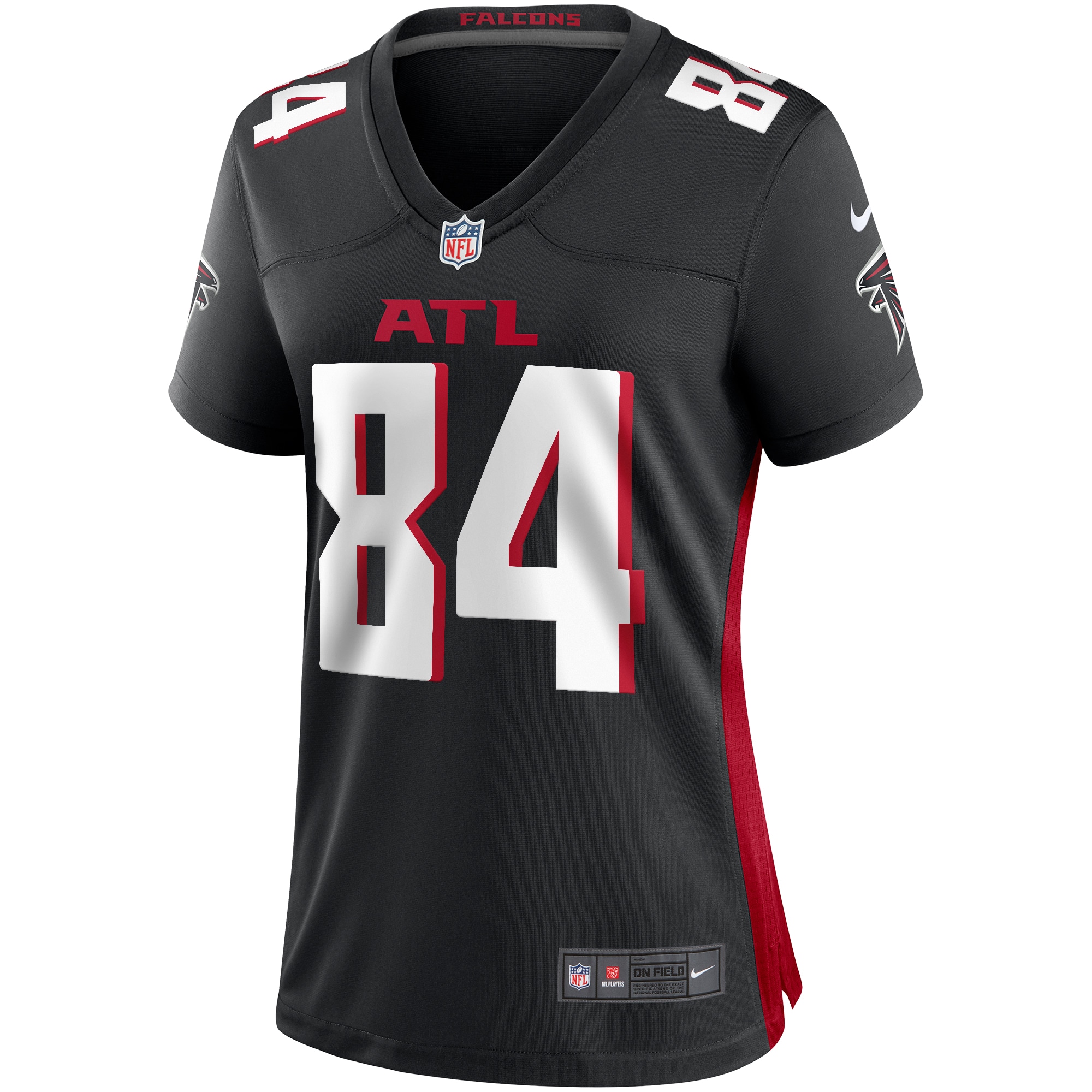 Atlanta Falcons Alfred Jenkins Black Game Retired Player NFL Jersey Women's
